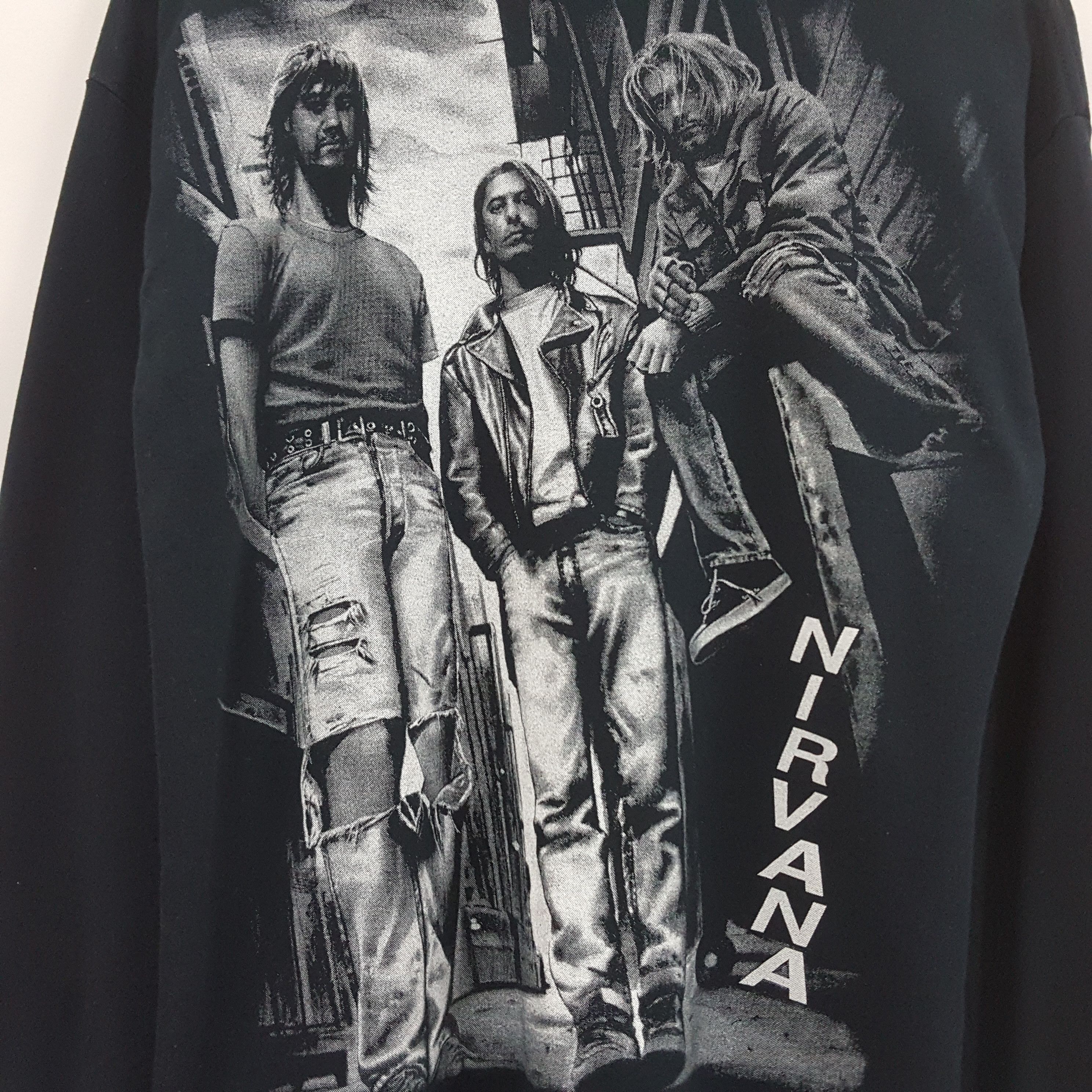 Band Tees × Nirvana × Vintage Vintage NIRVANA Kurt Cobain nirvana long sleeve t-shirt Size US M / EU 48-50 / 2 - 4 Thumbnail