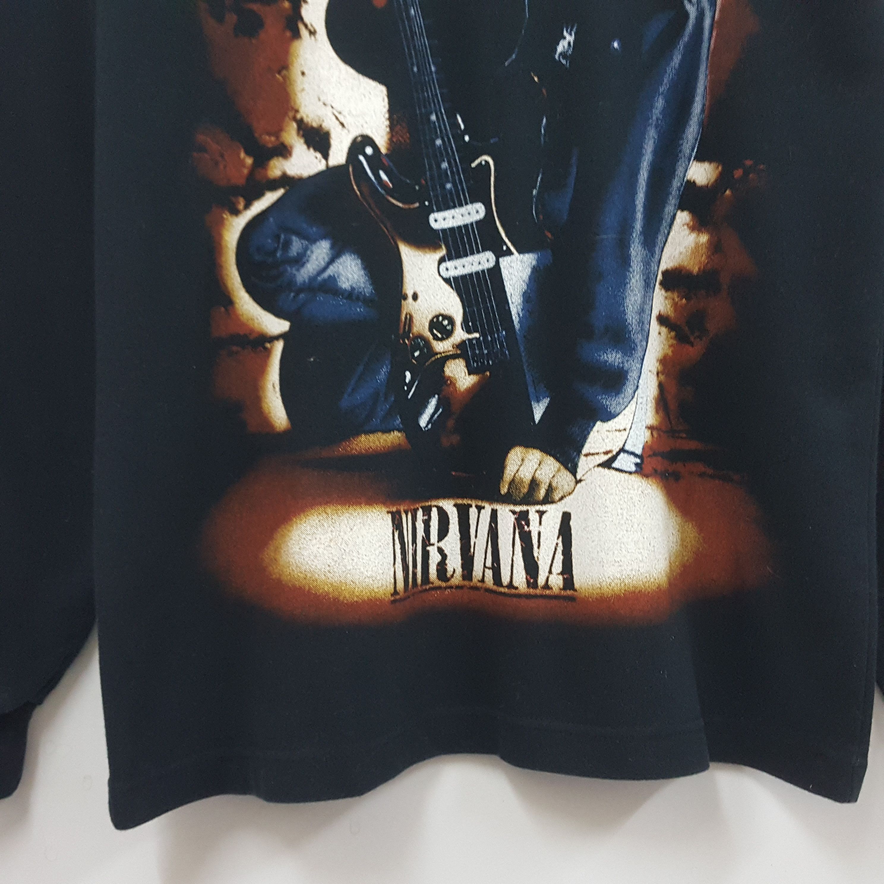 Band Tees × Nirvana × Vintage Vintage NIRVANA Kurt Cobain nirvana long sleeve t-shirt Size US M / EU 48-50 / 2 - 2 Thumbnail
