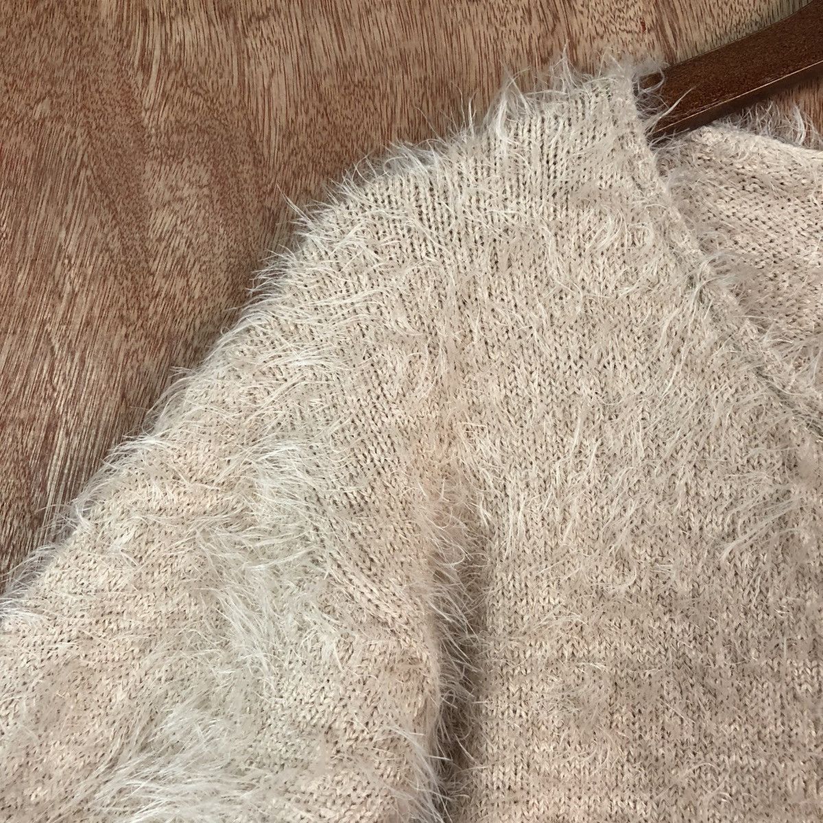 Homespun Knitwear Chocol Raffine Brown Shag Shaggy Fur Mohair Knitwear #6684 Size US M / EU 48-50 / 2 - 6 Thumbnail