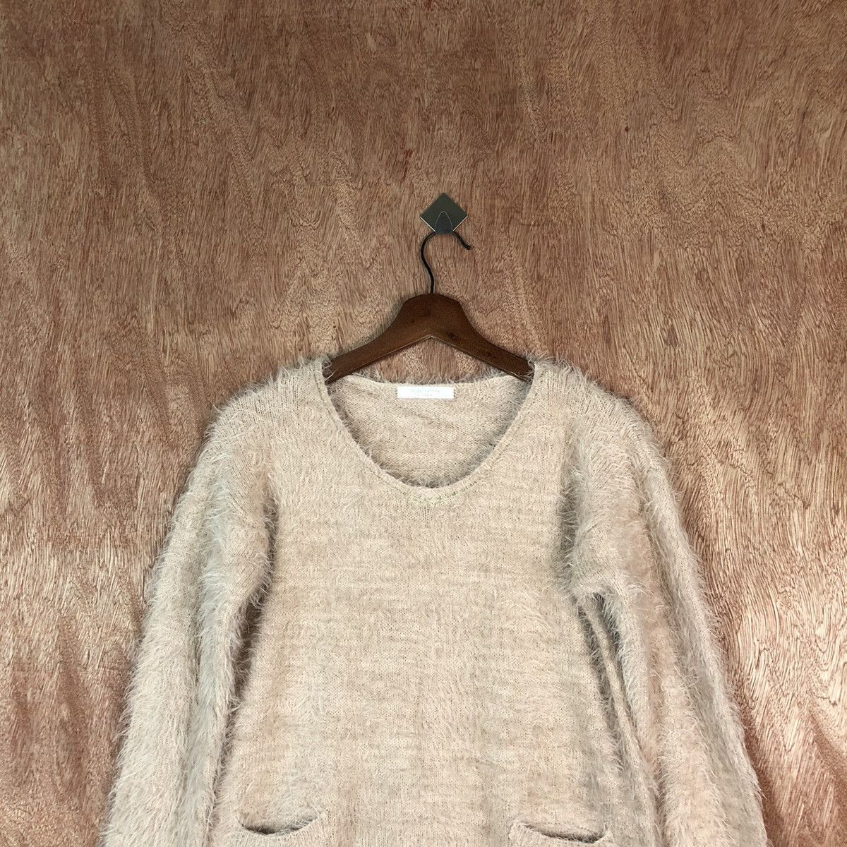 Homespun Knitwear Chocol Raffine Brown Shag Shaggy Fur Mohair Knitwear #6684 Size US M / EU 48-50 / 2 - 2 Thumbnail