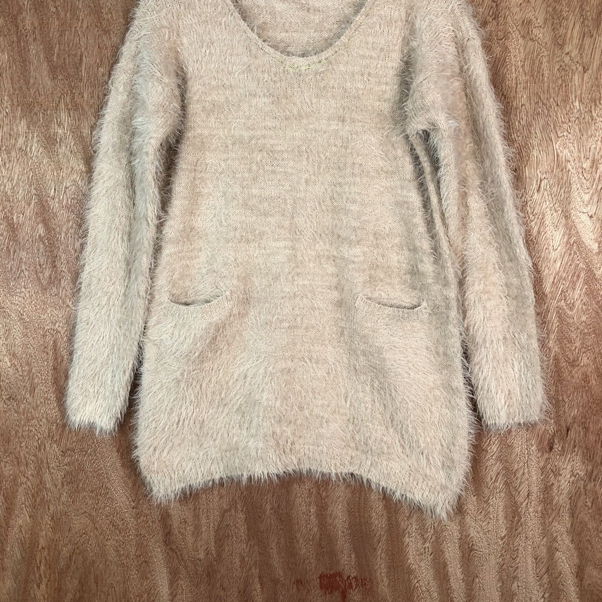 Homespun Knitwear Chocol Raffine Brown Shag Shaggy Fur Mohair Knitwear #6684 Size US M / EU 48-50 / 2 - 3 Thumbnail
