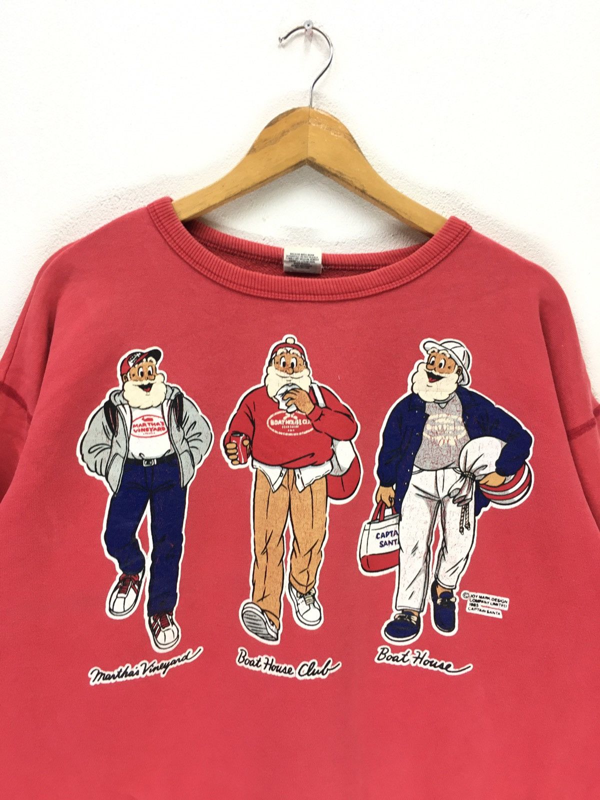 Captain Santors × Vintage Vintage Caption Santa Big Print Sweatshirt Size US M / EU 48-50 / 2 - 3 Thumbnail