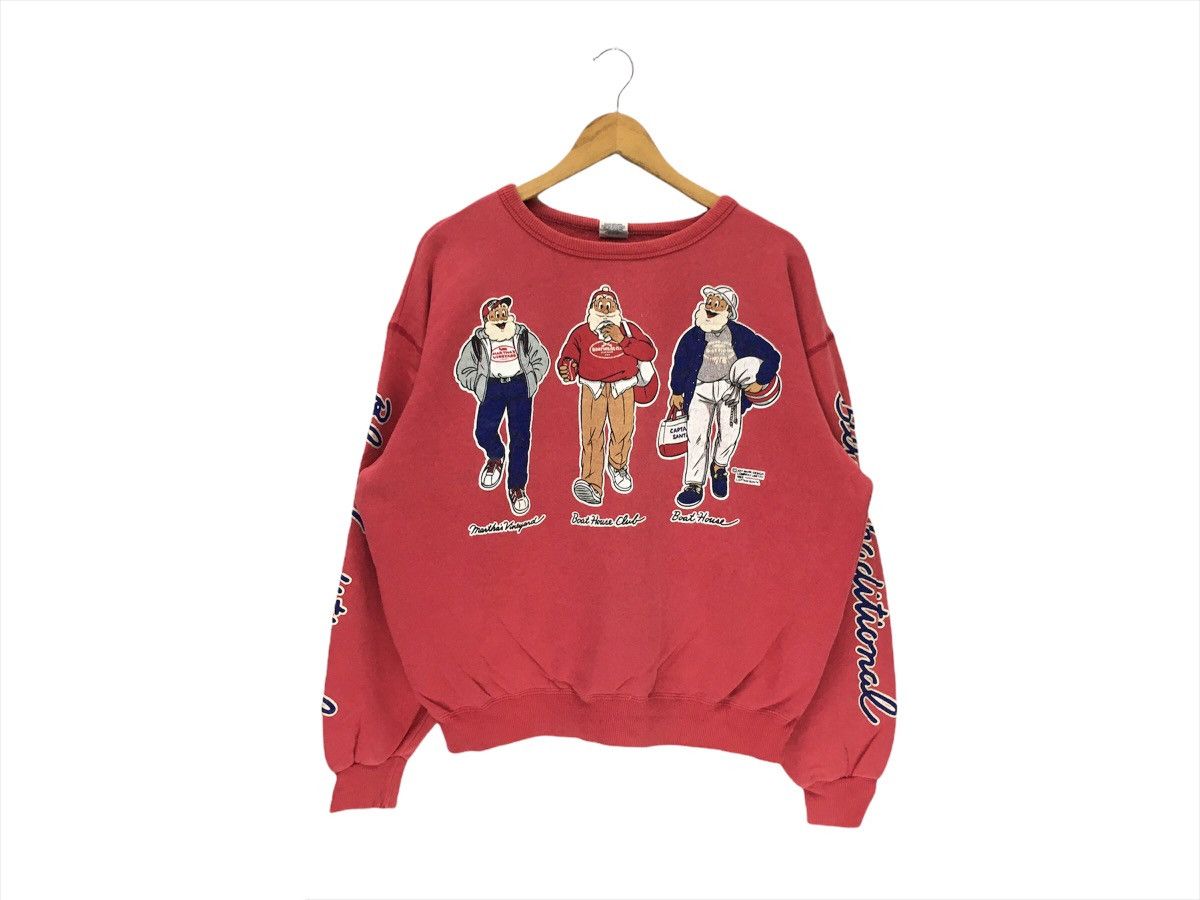 Captain Santors × Vintage Vintage Caption Santa Big Print Sweatshirt Size US M / EU 48-50 / 2 - 2 Thumbnail