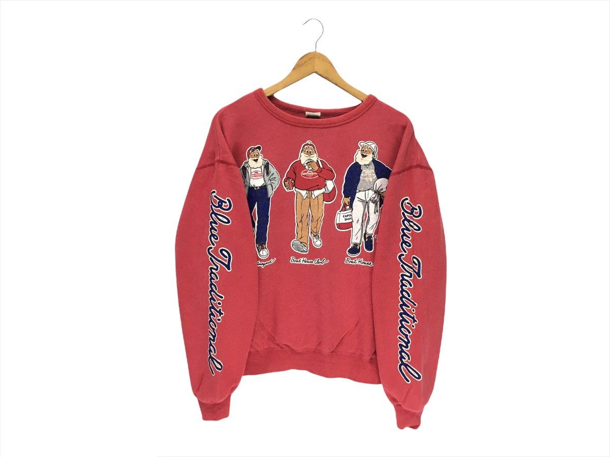 Captain Santors × Vintage Vintage Caption Santa Big Print Sweatshirt Size US M / EU 48-50 / 2 - 1 Thumbnail