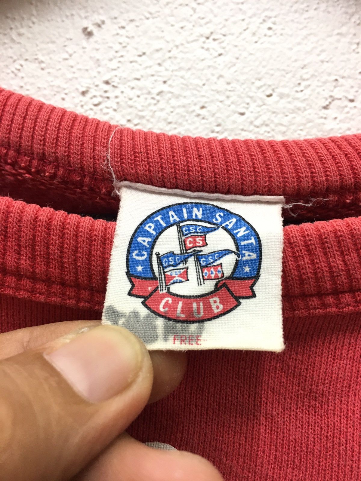 Captain Santors × Vintage Vintage Caption Santa Big Print Sweatshirt Size US M / EU 48-50 / 2 - 11 Thumbnail