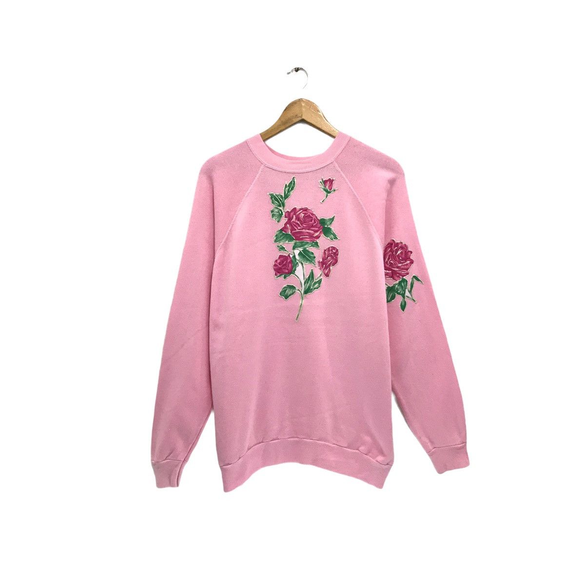 Vintage RARE!!! Vintage Flower Sweatshirt Pullover Jumper Size US M / EU 48-50 / 2 - 1 Thumbnail