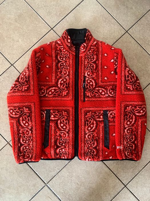 Supreme Supreme Reversible Bandana Fleece Jacket FW19 Paisley