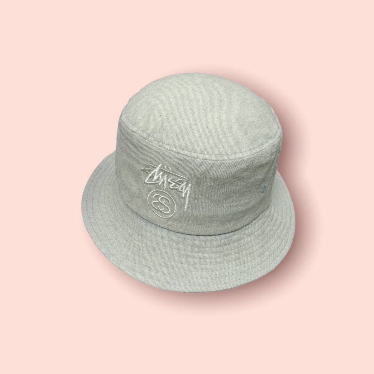 Stussy × Vintage STUSSY VINTAGE DENIM BUCKET HAT Size ONE SIZE - 1 Thumbnail