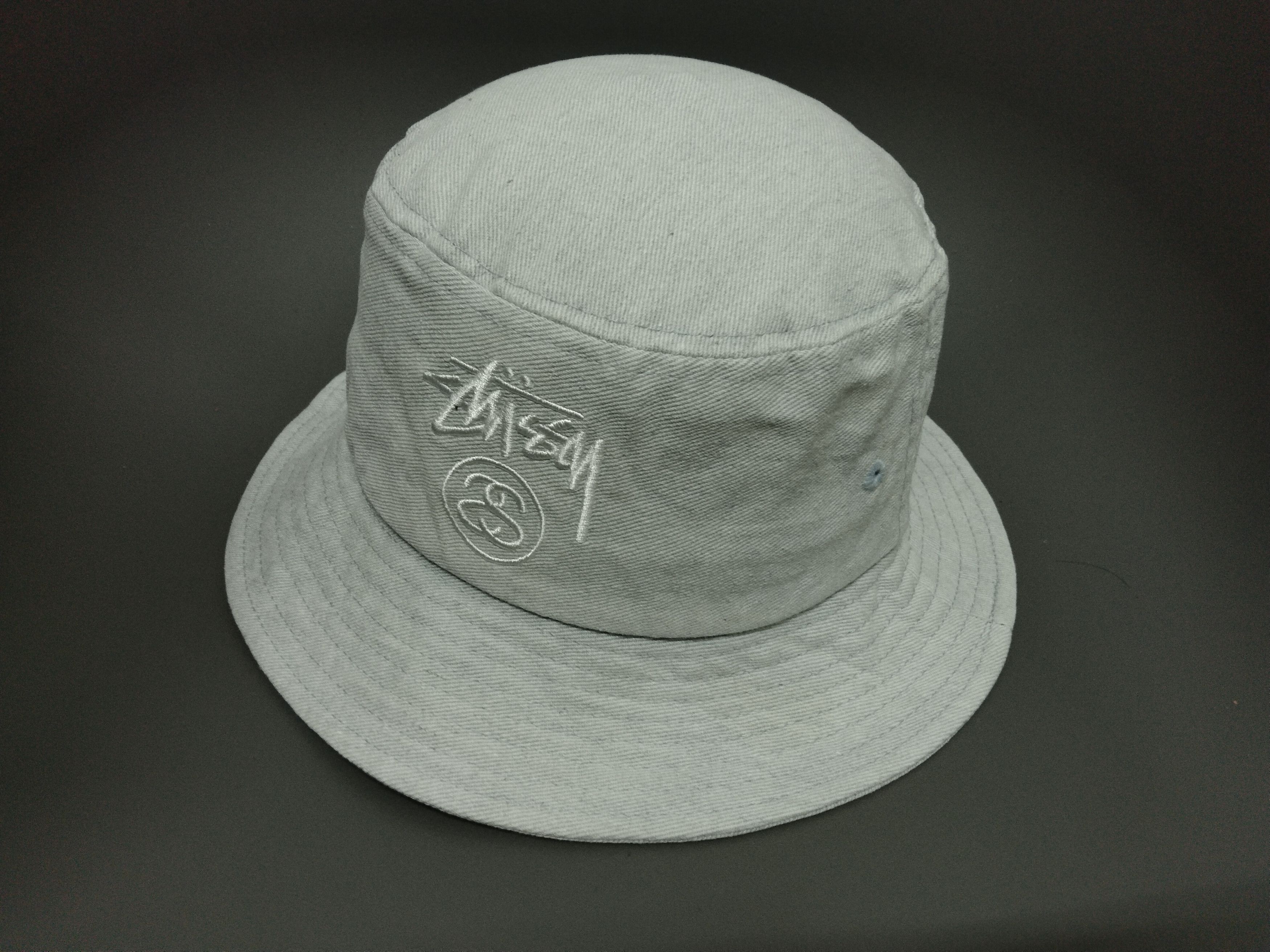 Stussy × Vintage STUSSY VINTAGE DENIM BUCKET HAT Size ONE SIZE - 7 Thumbnail