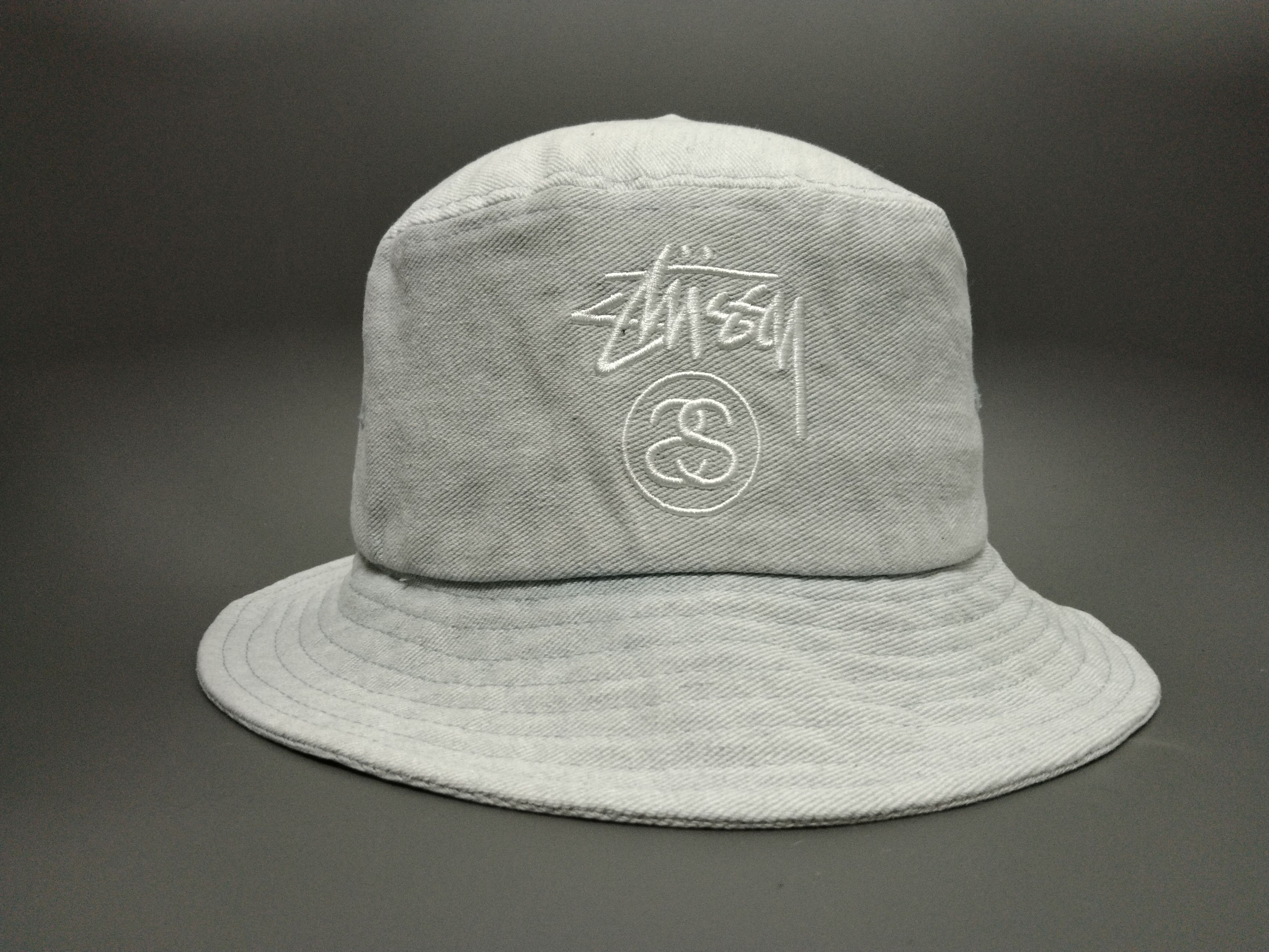 Stussy × Vintage STUSSY VINTAGE DENIM BUCKET HAT Size ONE SIZE - 5 Thumbnail