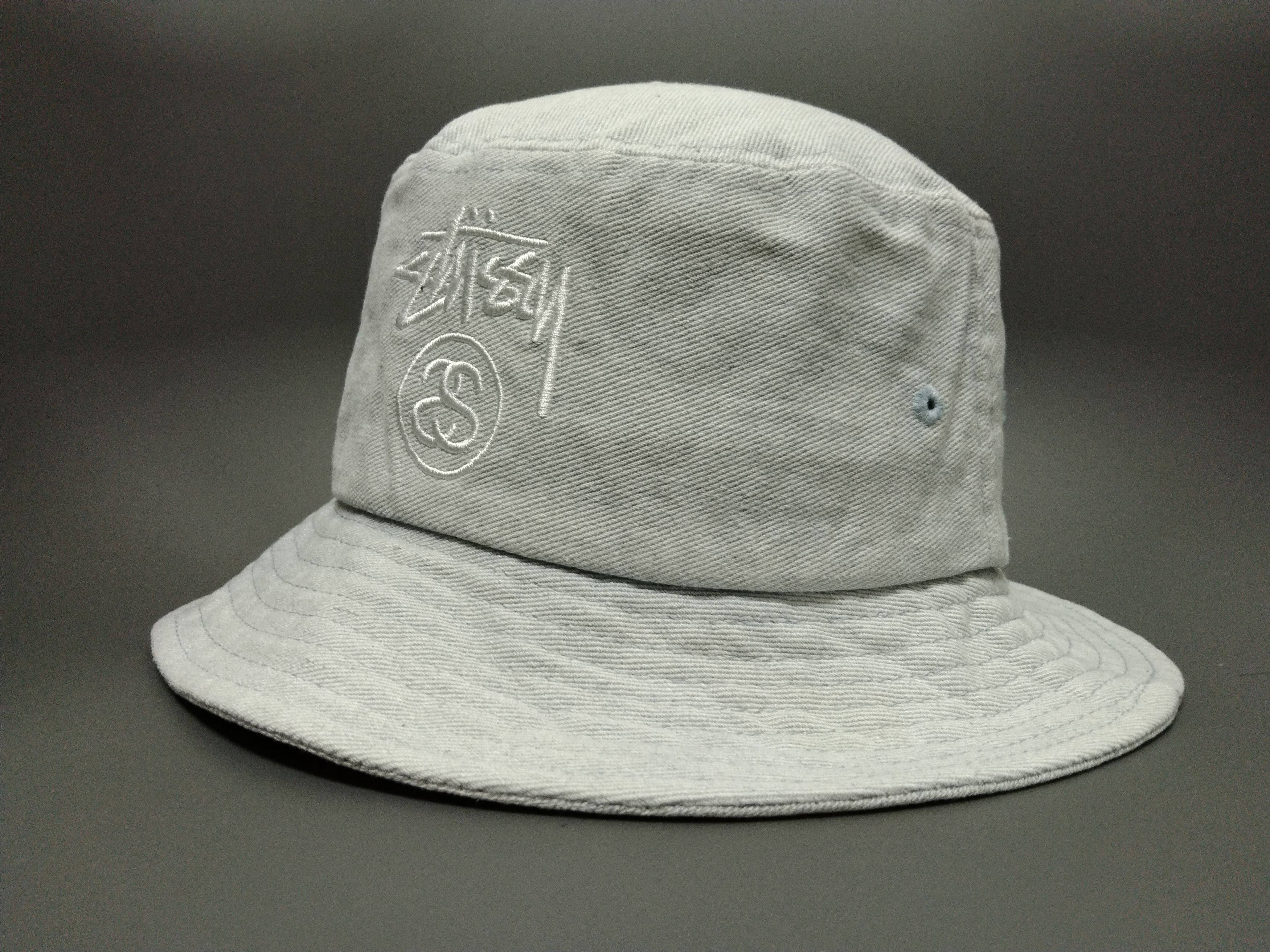 Stussy × Vintage STUSSY VINTAGE DENIM BUCKET HAT Size ONE SIZE - 8 Thumbnail