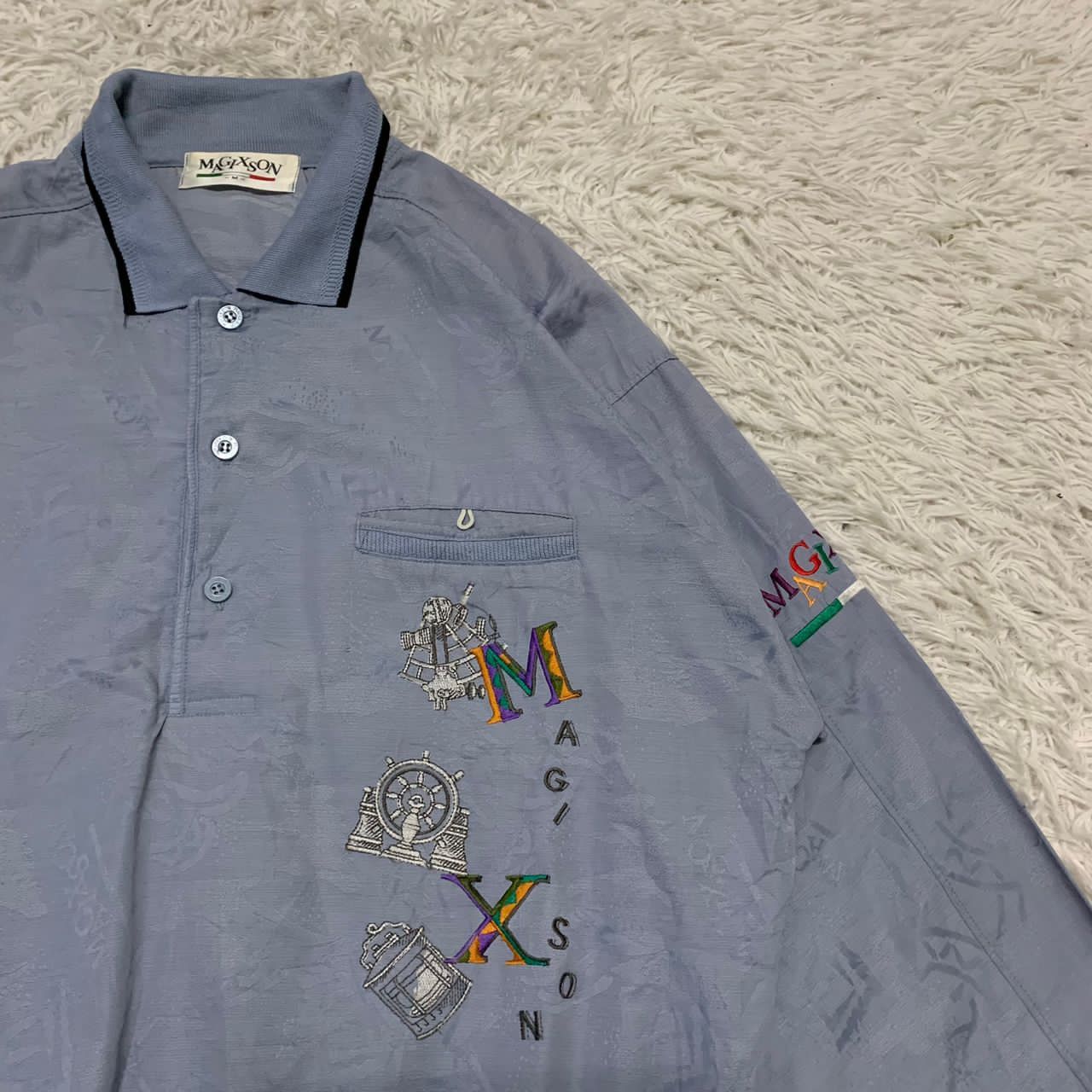 Japanese Brand Magix Son long sleeves collar tshirt Size US M / EU 48-50 / 2 - 3 Thumbnail