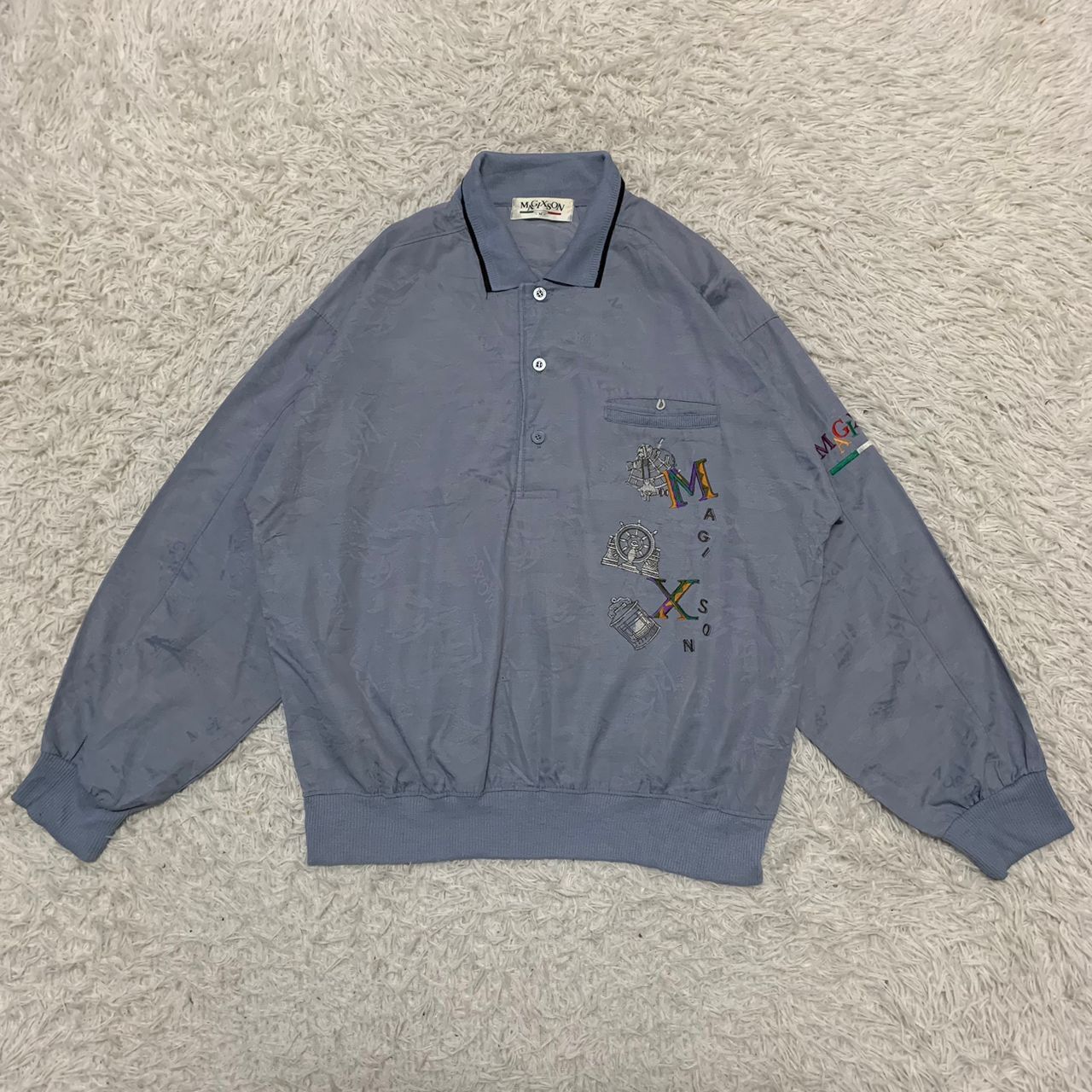 Japanese Brand Magix Son long sleeves collar tshirt Size US M / EU 48-50 / 2 - 10 Thumbnail