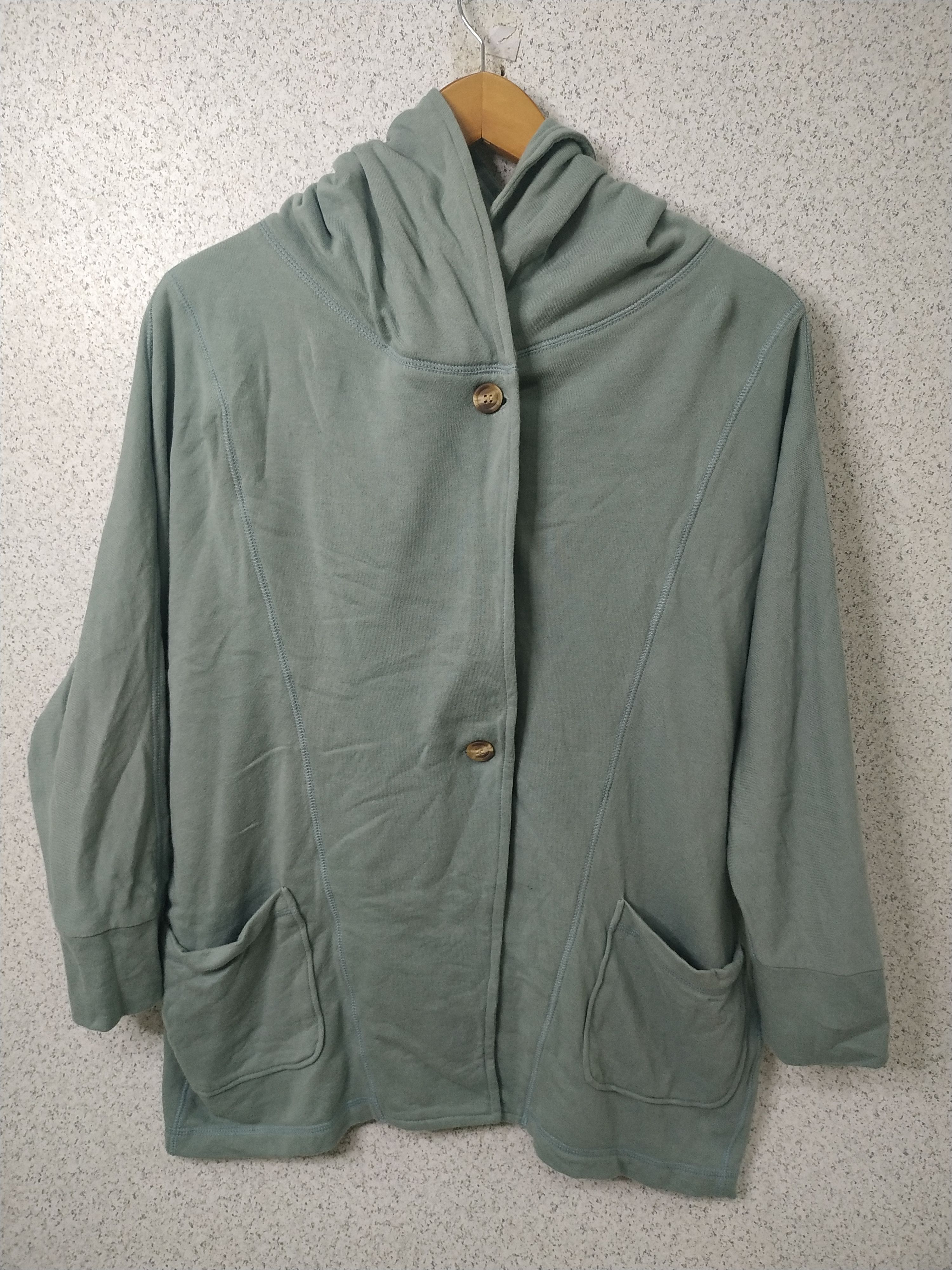 Japanese Brand Abuchi AH Batwing Hooded Cardigan Made in Japan Size US L / EU 52-54 / 3 - 1 Thumbnail