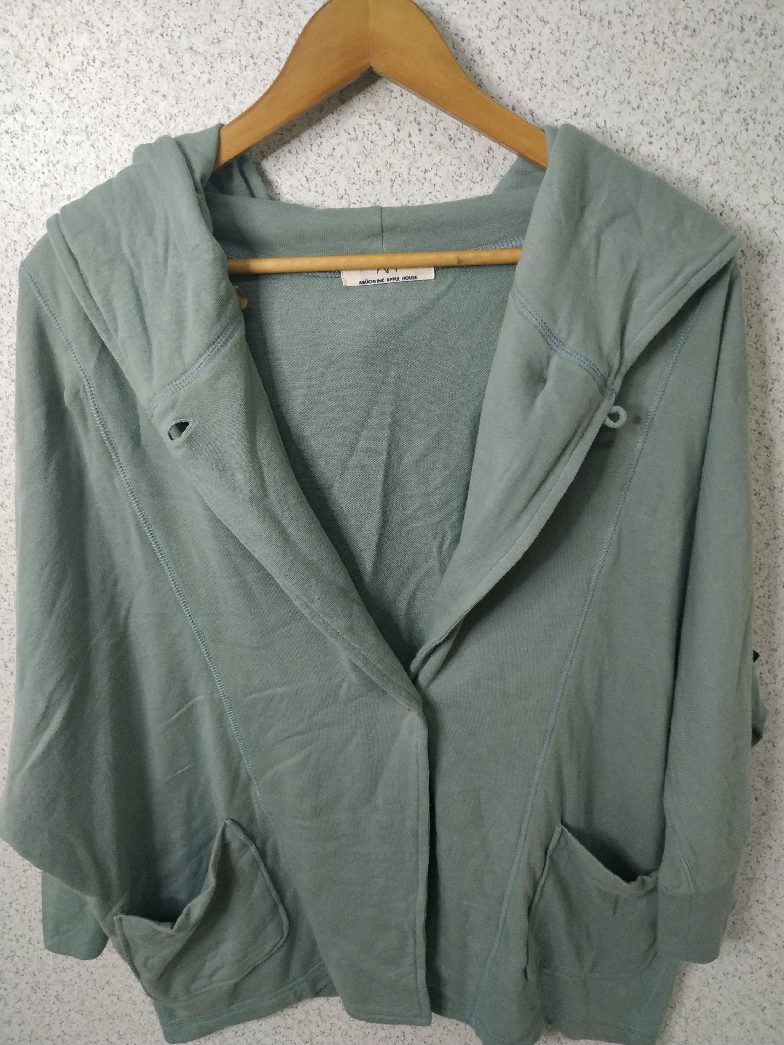 Japanese Brand Abuchi AH Batwing Hooded Cardigan Made in Japan Size US L / EU 52-54 / 3 - 2 Thumbnail