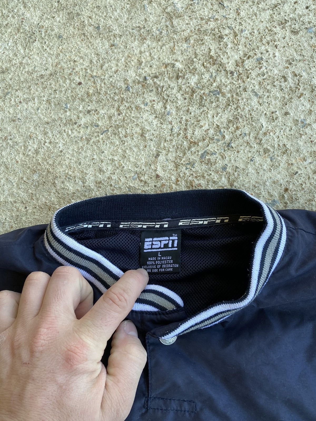Vintage Y2K ESPN Sports Center Pullover Windbreaker
