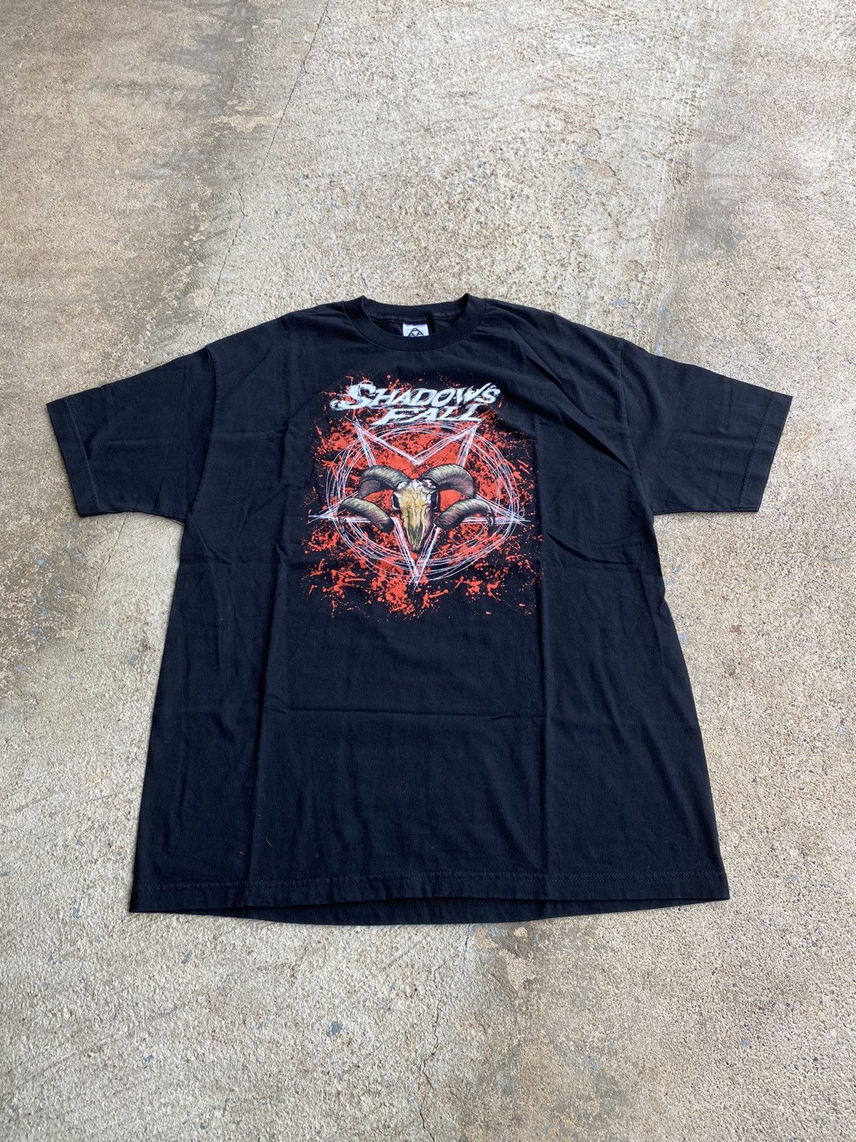 Band Tees × Vintage Vintage Y2K Shadows Fall Goth Punk Metal Shirt Size US XL / EU 56 / 4 - 1 Thumbnail