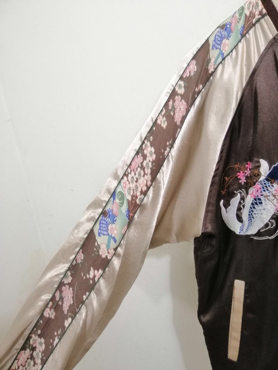 Japanese Brand Vintage Sukajan Jacket Koil Fish Embroidery Design 16 Size US XL / EU 56 / 4 - 8 Thumbnail