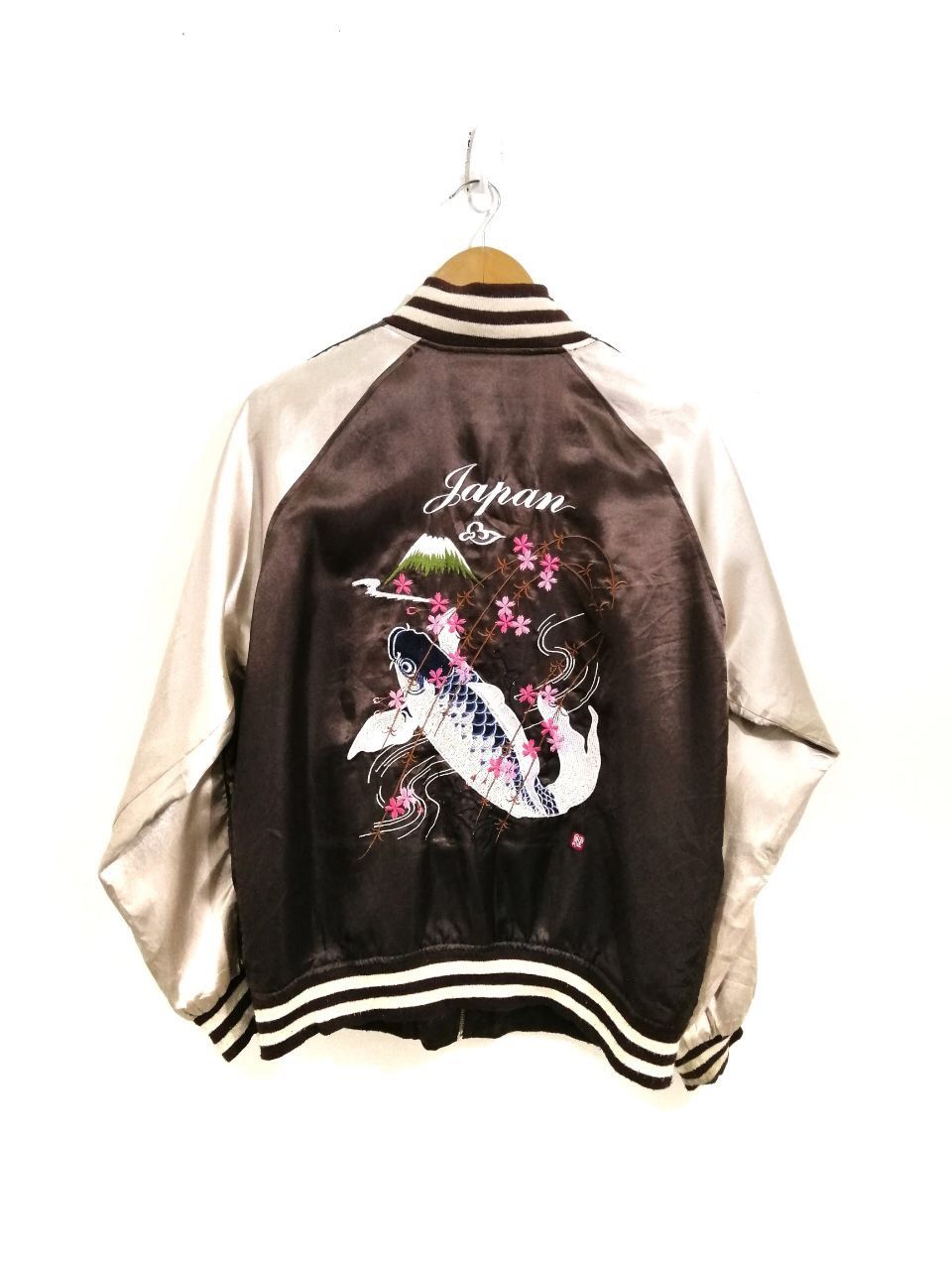 Japanese Brand Vintage Sukajan Jacket Koil Fish Embroidery Design 16 Size US XL / EU 56 / 4 - 1 Thumbnail