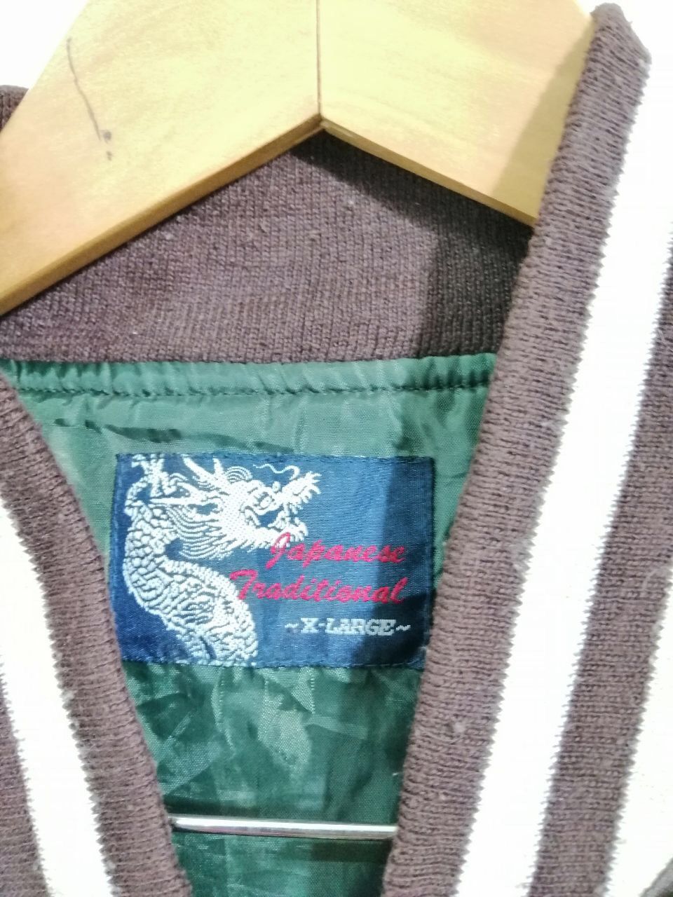 Japanese Brand Vintage Sukajan Jacket Koil Fish Embroidery Design 16 Size US XL / EU 56 / 4 - 4 Thumbnail