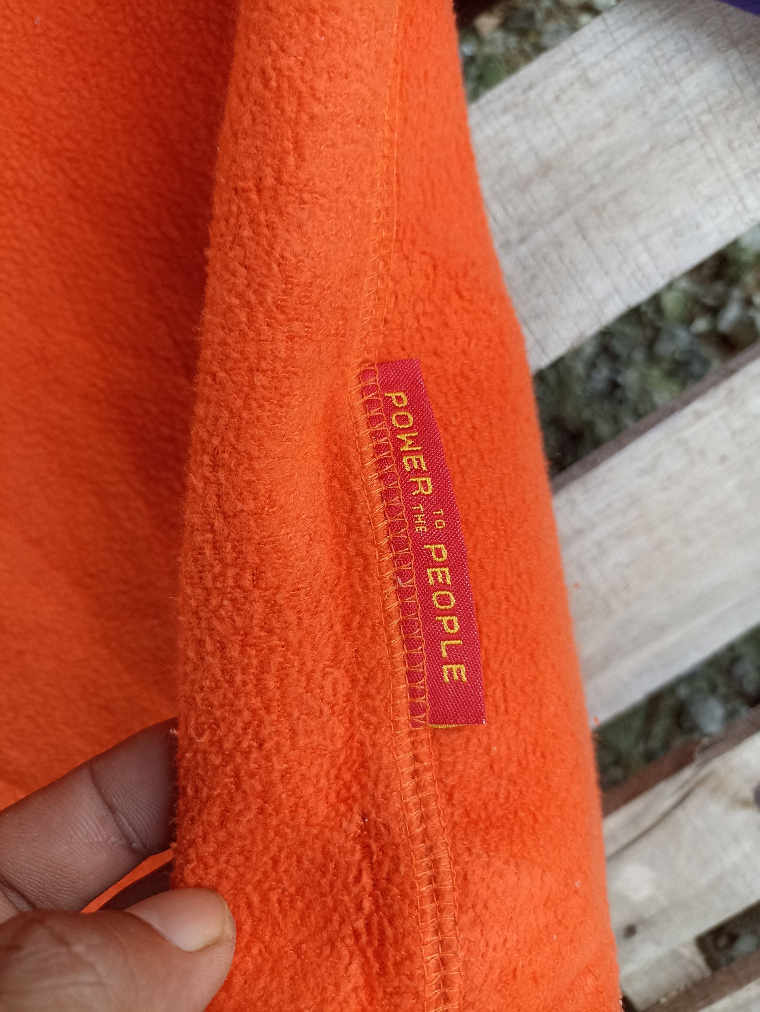 Japanese Brand Power of the people fleece sweatshirt 2 tone Size US S / EU 44-46 / 1 - 2 Thumbnail