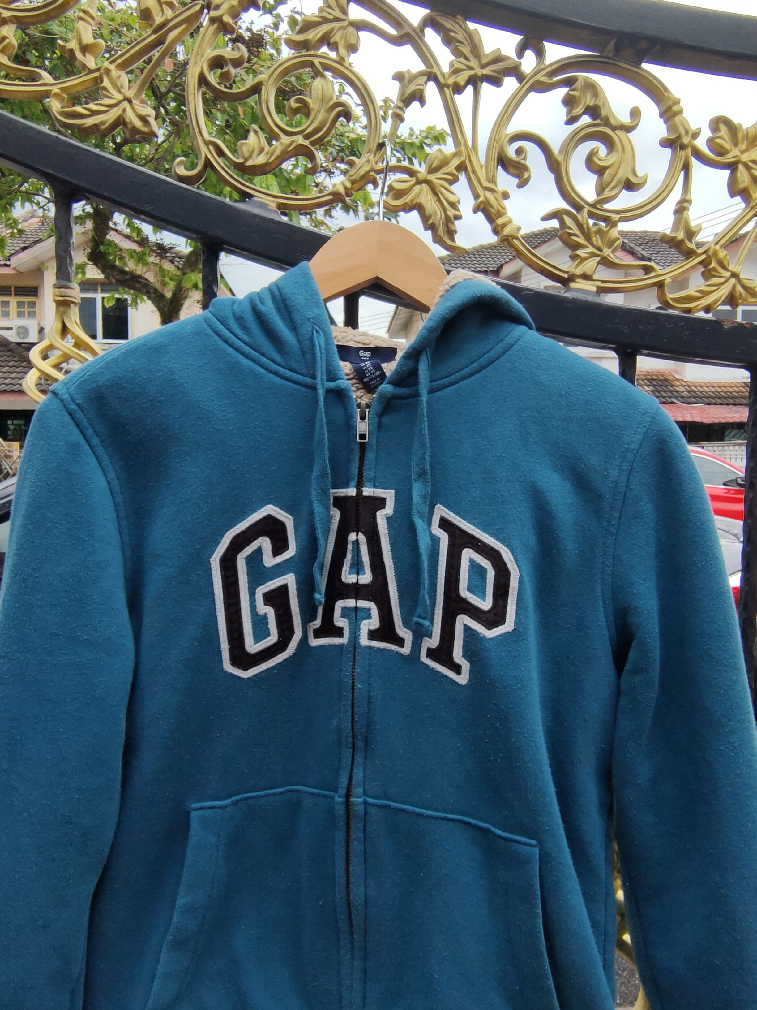 Gap × Vintage Vintage Gap Fleece Zipup Hoodie Sweatshirt Size US XS / EU 42 / 0 - 4 Thumbnail