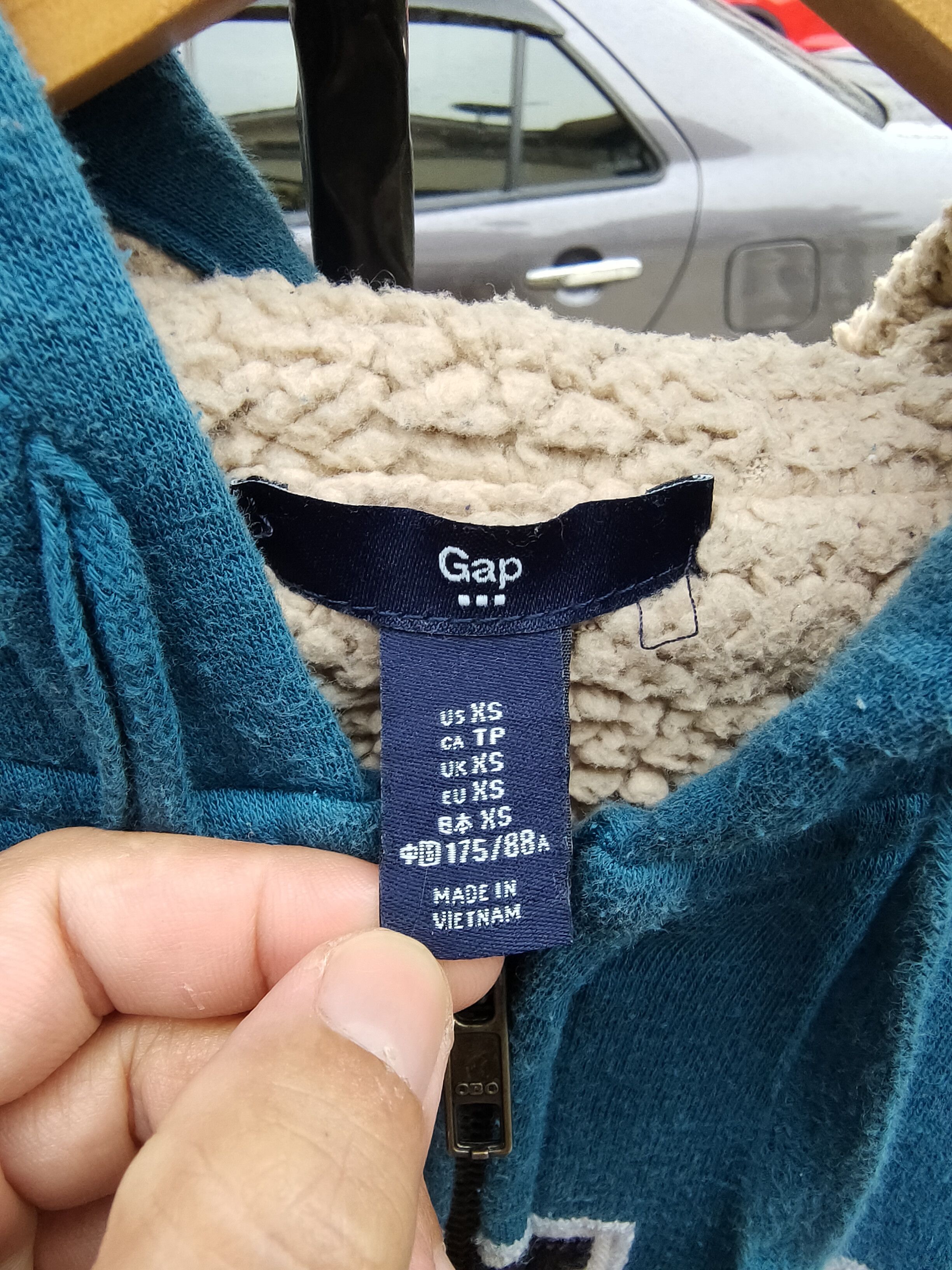 Gap × Vintage Vintage Gap Fleece Zipup Hoodie Sweatshirt Size US XS / EU 42 / 0 - 6 Thumbnail