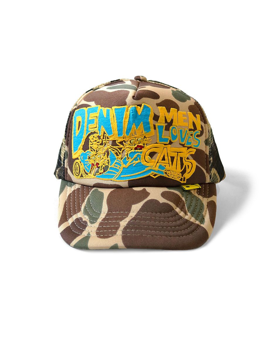 Kapital Kountry Kapital KOUNTRY Pop Up Exclusive DENIM MEN LOVES CATS CAP Size ONE SIZE - 1 Thumbnail