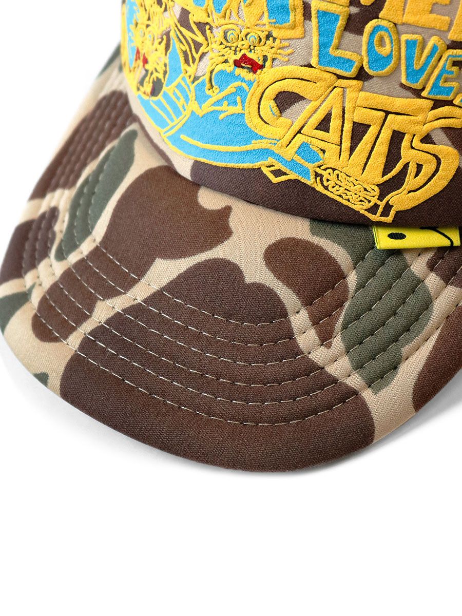 Kapital Kountry Kapital KOUNTRY Pop Up Exclusive DENIM MEN LOVES CATS CAP Size ONE SIZE - 5 Thumbnail