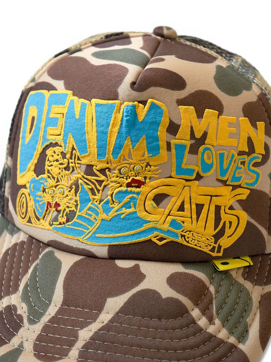 Kapital Kountry Kapital KOUNTRY Pop Up Exclusive DENIM MEN LOVES CATS CAP Size ONE SIZE - 3 Thumbnail