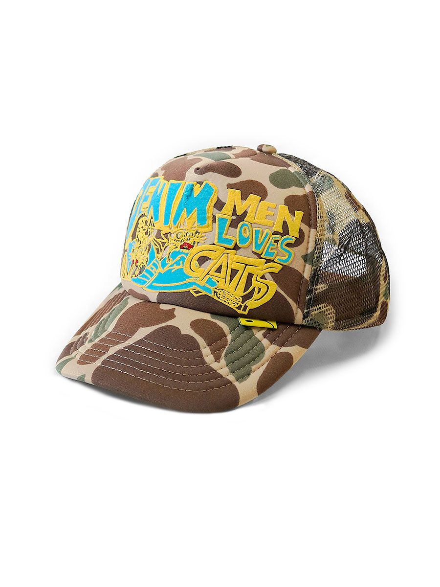Kapital Kountry Kapital KOUNTRY Pop Up Exclusive DENIM MEN LOVES CATS CAP Size ONE SIZE - 2 Thumbnail