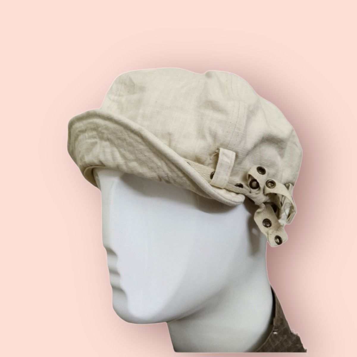 Vintage VINTAGE RARE DESIGN BELTED BIKERS GATSBY HAT Size ONE SIZE - 4 Thumbnail