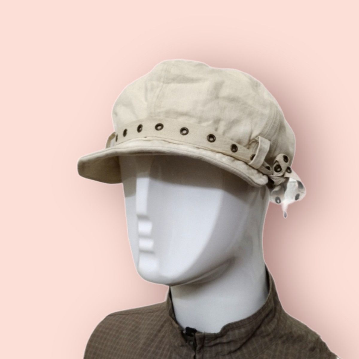 Vintage VINTAGE RARE DESIGN BELTED BIKERS GATSBY HAT Size ONE SIZE - 3 Thumbnail