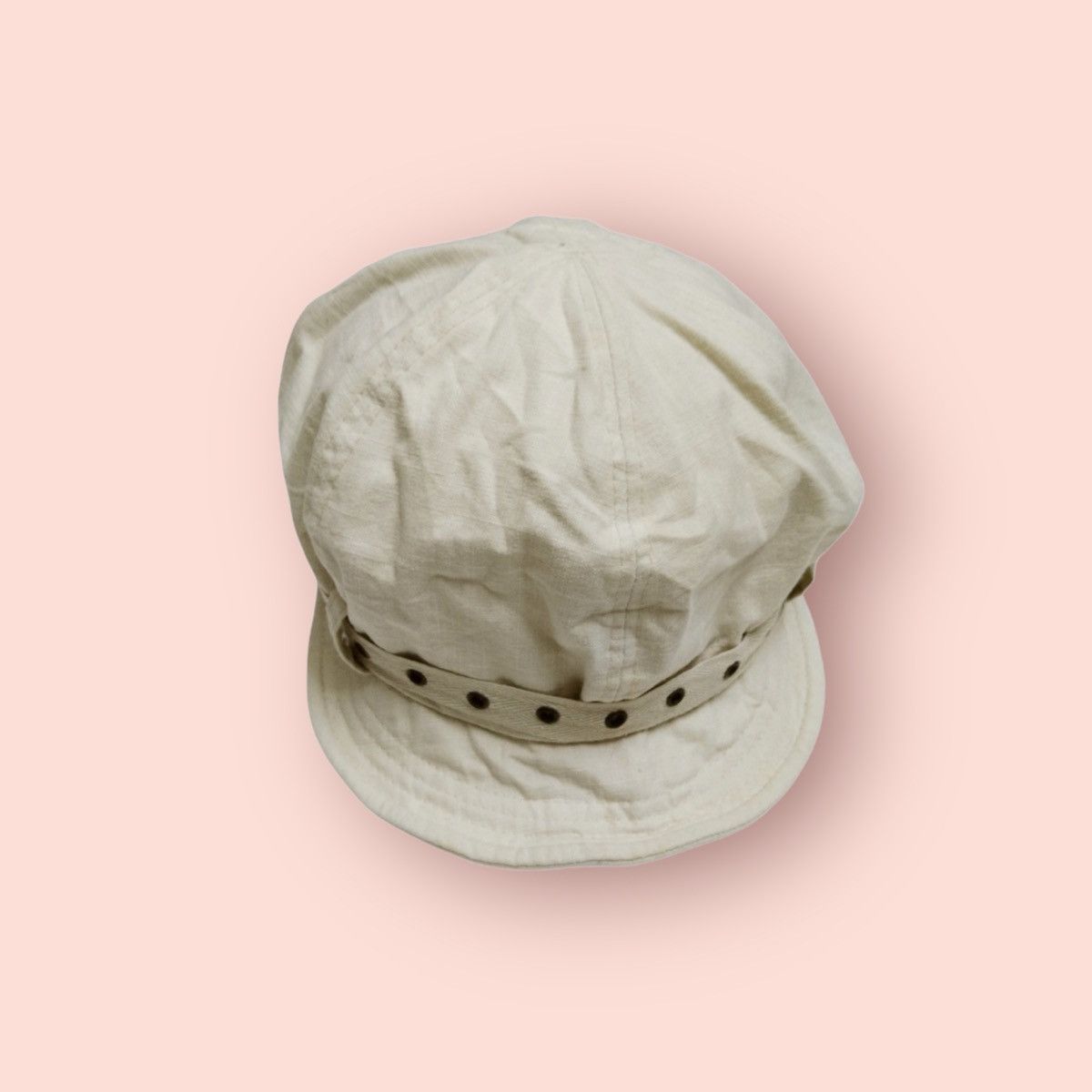 Vintage VINTAGE RARE DESIGN BELTED BIKERS GATSBY HAT Size ONE SIZE - 10 Thumbnail
