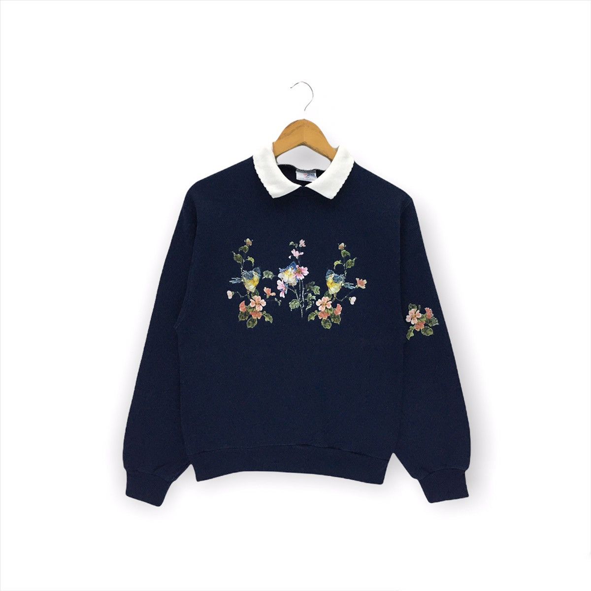 Vintage Vintage 90s Bird Art Design Sweatshirt Size US S / EU 44-46 / 1 - 1 Thumbnail