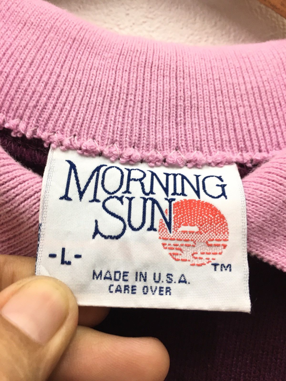 Hanes × Vintage Vintage 80 Morning Sun Flower Design Sweatshirt Size US M / EU 48-50 / 2 - 8 Thumbnail