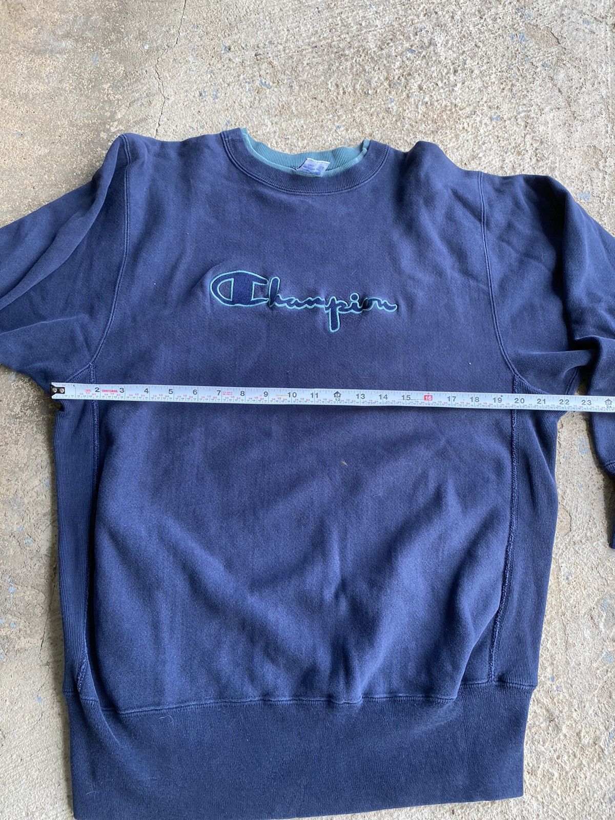 Champion × Vintage Vintage 90’s Champion Reverse Weave Spell Out Sweatshirt Size US XL / EU 56 / 4 - 8 Thumbnail