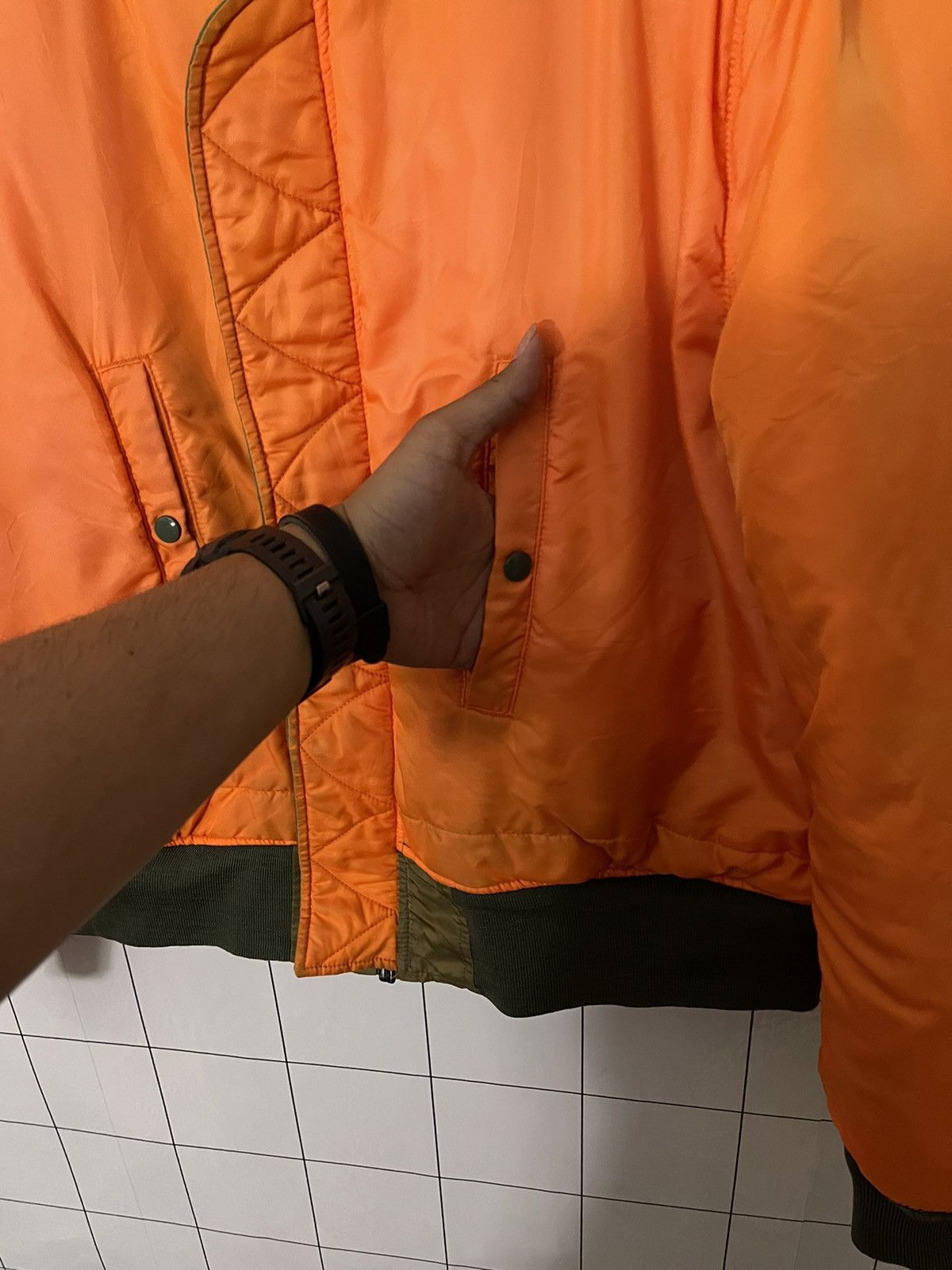 Alpha Industries × Vintage Vintage Alpha Industries Kanye Style Bomber Jacket Size US XL / EU 56 / 4 - 16 Thumbnail