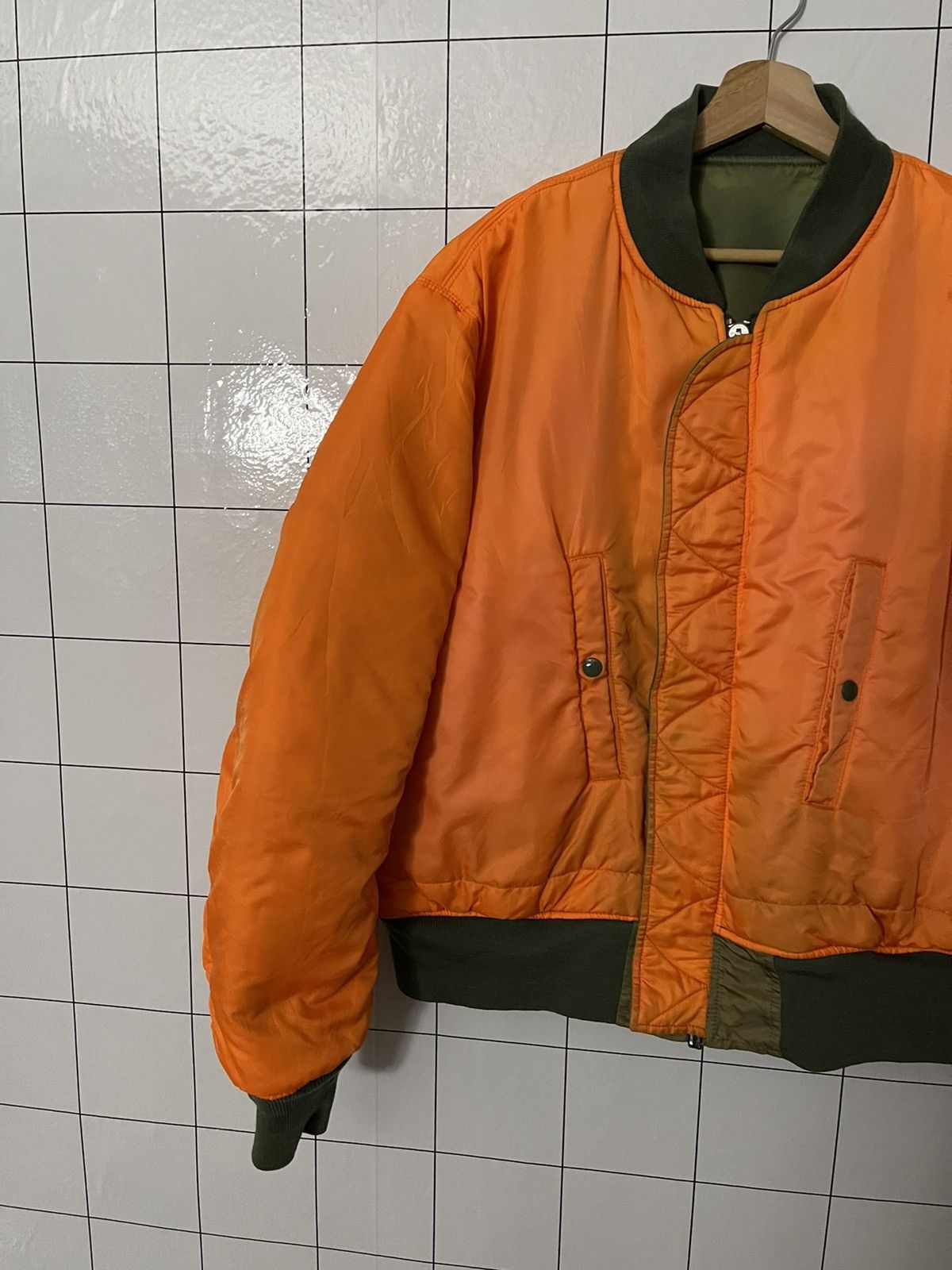 Alpha Industries × Vintage Vintage Alpha Industries Kanye Style Bomber Jacket Size US XL / EU 56 / 4 - 15 Thumbnail