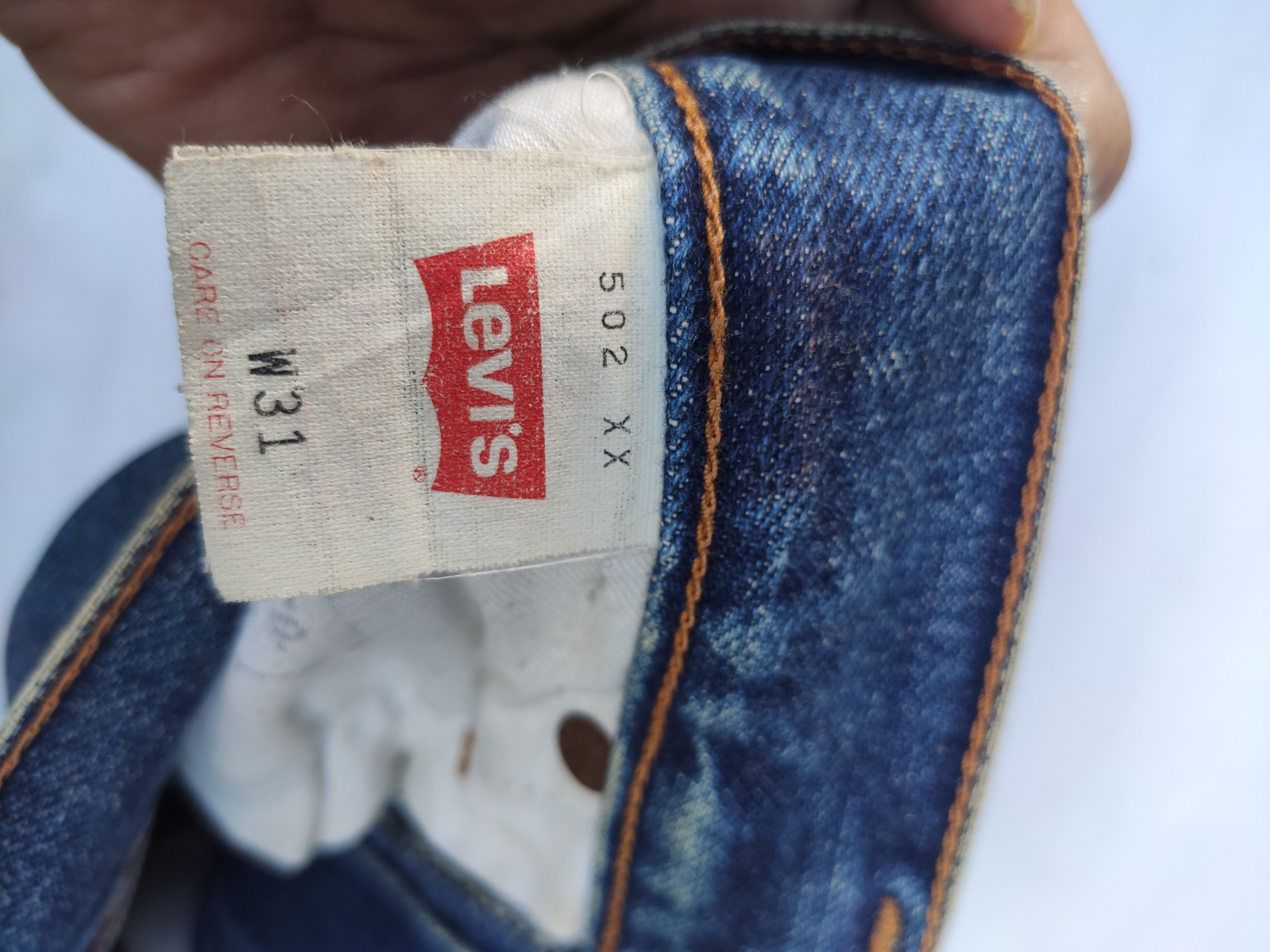 Levi's Vintage Levis 502 Selvedge big Capital E jeans big E Size US 31 - 7 Thumbnail