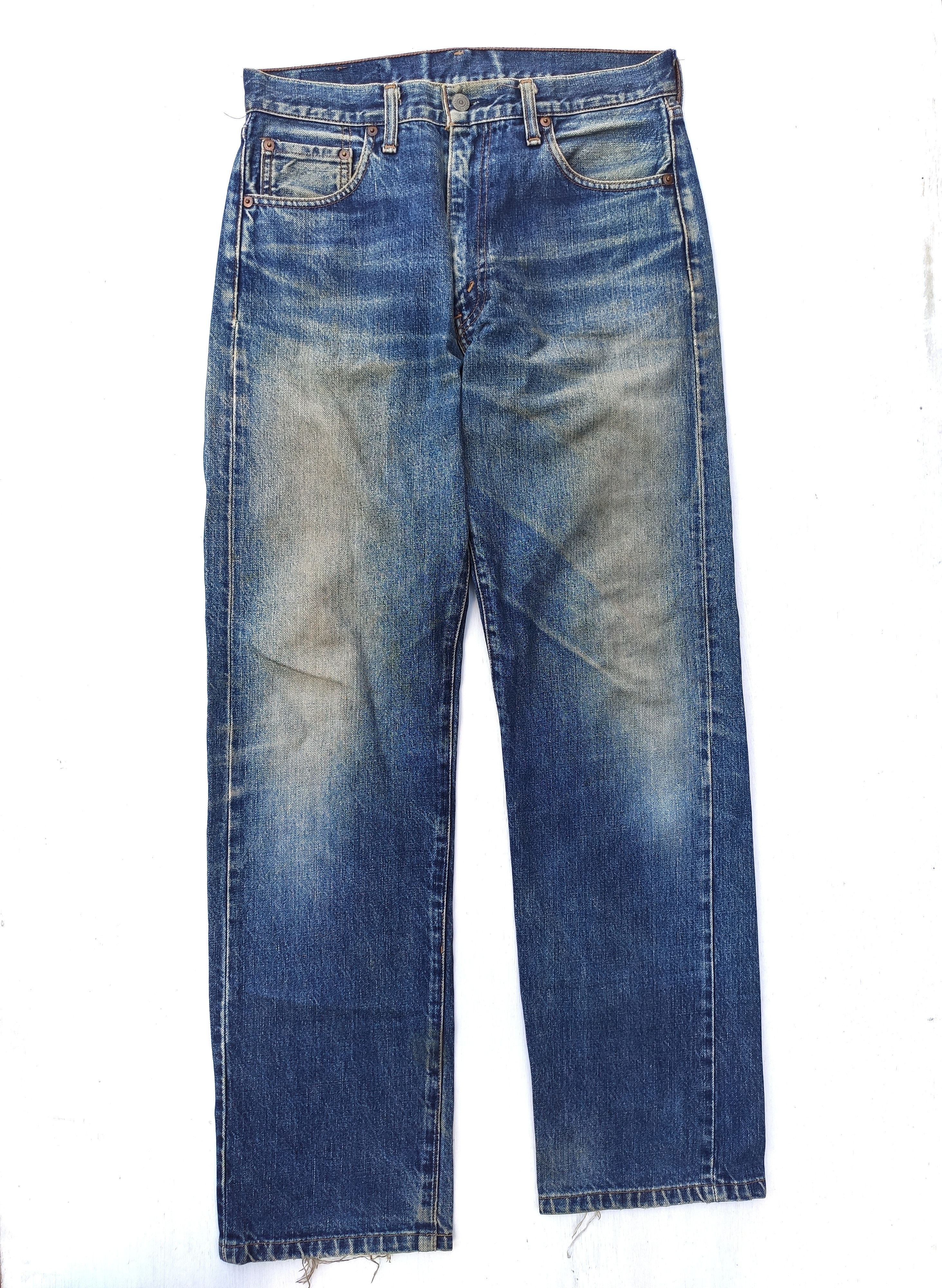 Levi's Vintage Levis 502 Selvedge big Capital E jeans big E Size US 31 - 1 Thumbnail