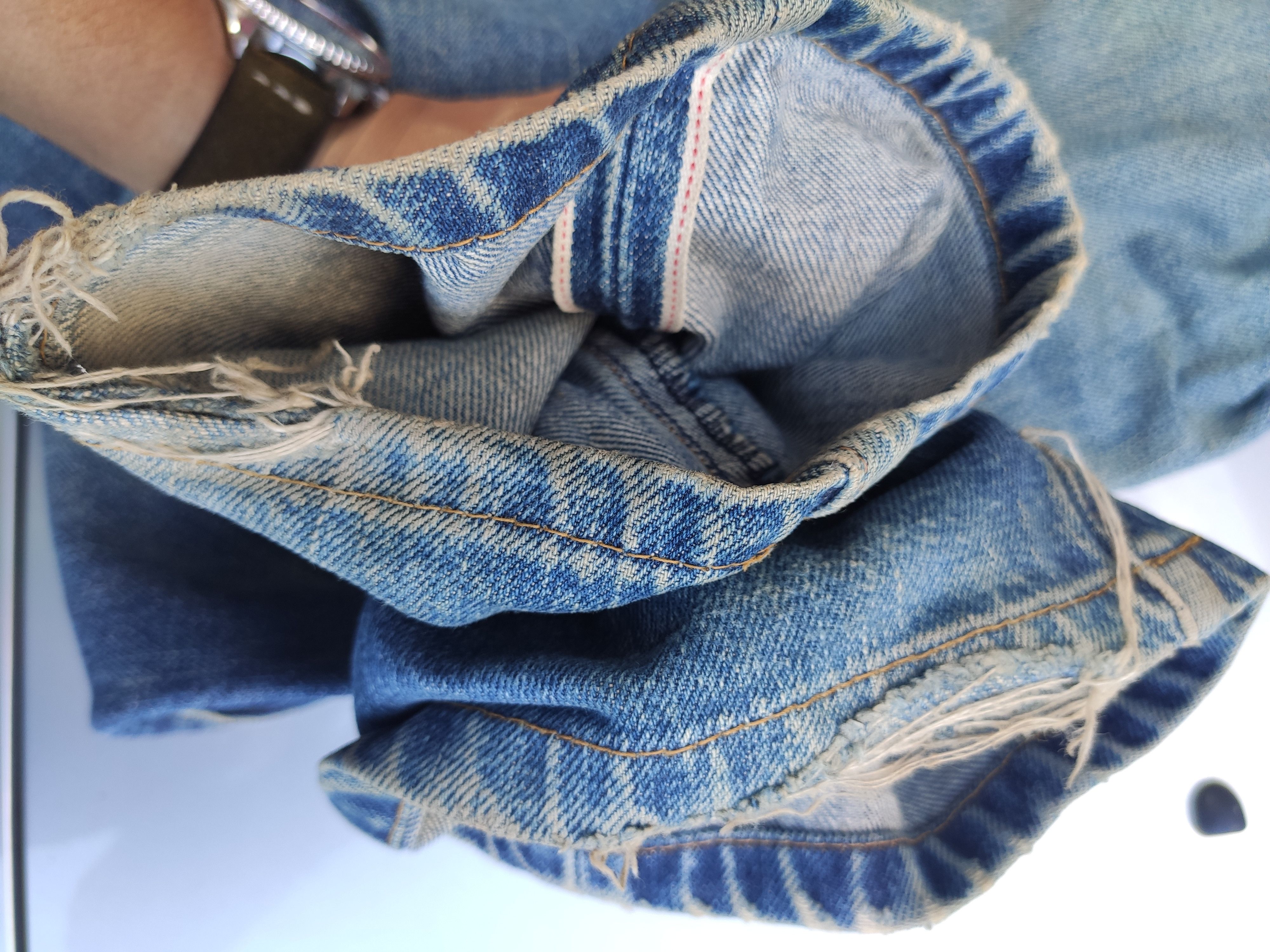 Levi's Vintage Levis 502 Selvedge big Capital E jeans big E Size US 31 - 14 Thumbnail