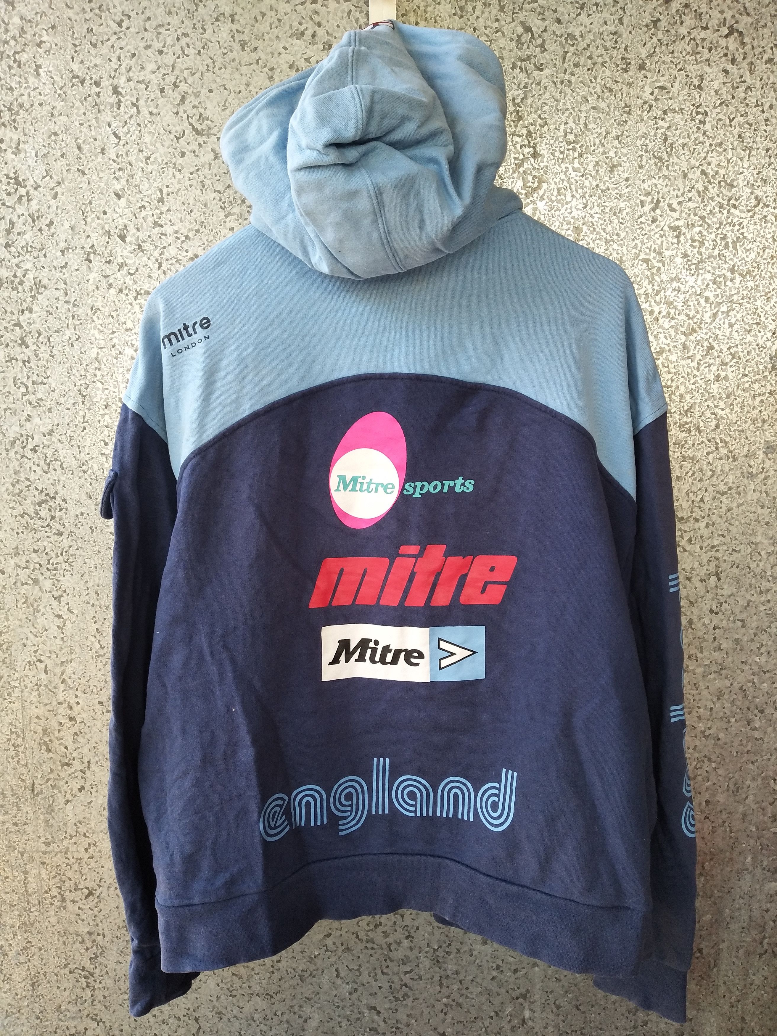 Other Vintage MITRE SPORT LONDON Zipper Hoodies Size US XL / EU 56 / 4 - 3 Thumbnail