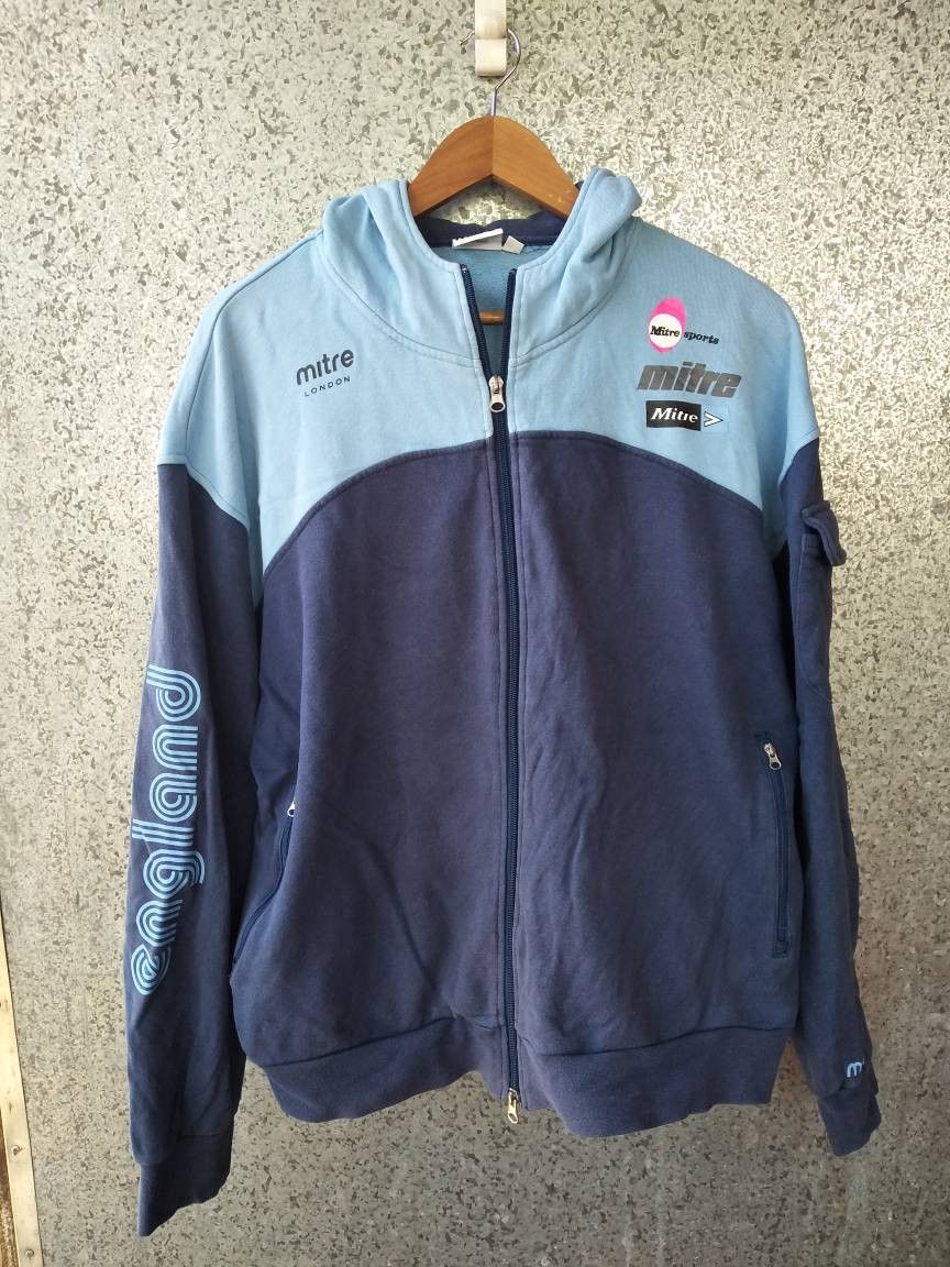 Other Vintage MITRE SPORT LONDON Zipper Hoodies Size US XL / EU 56 / 4 - 2 Thumbnail