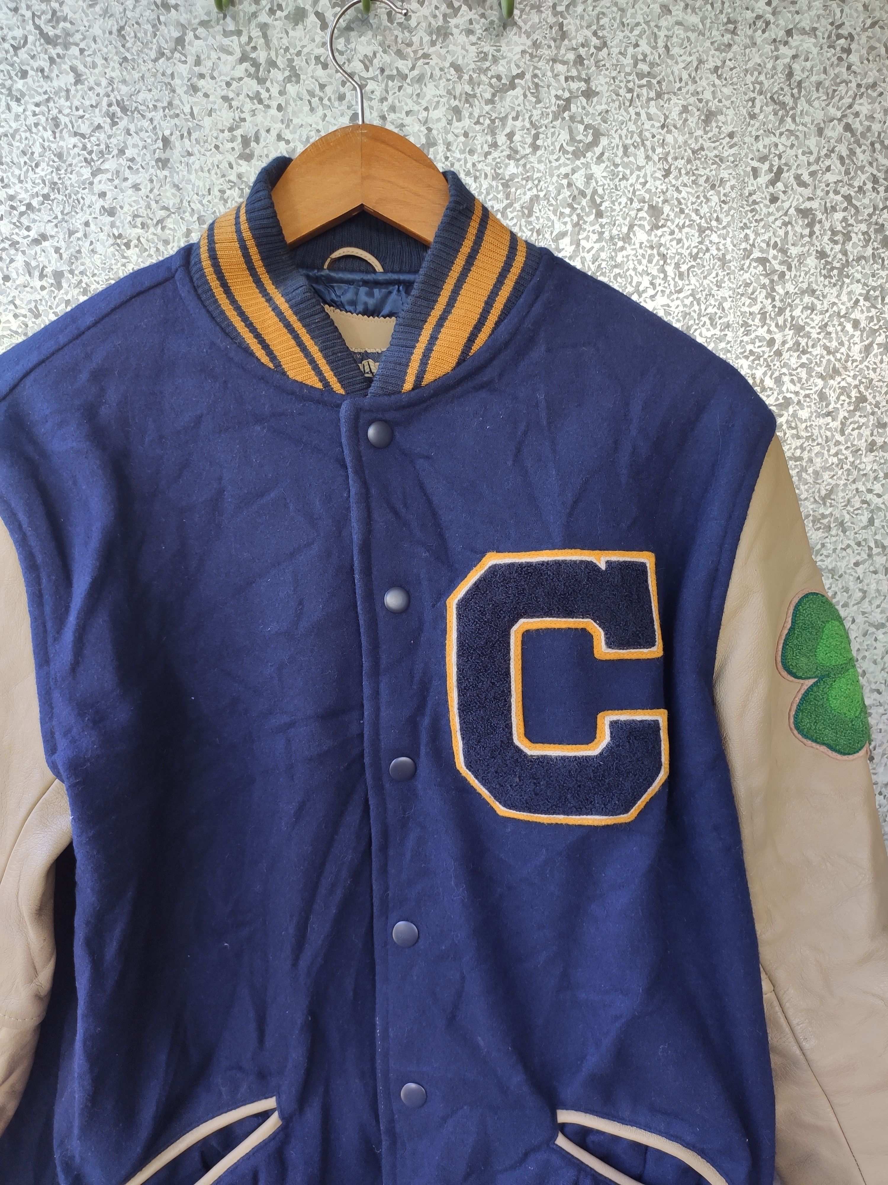 NBA Vintage 90s Clovers Varsity Jacket Boston Celtics Size US M / EU 48-50 / 2 - 4 Thumbnail