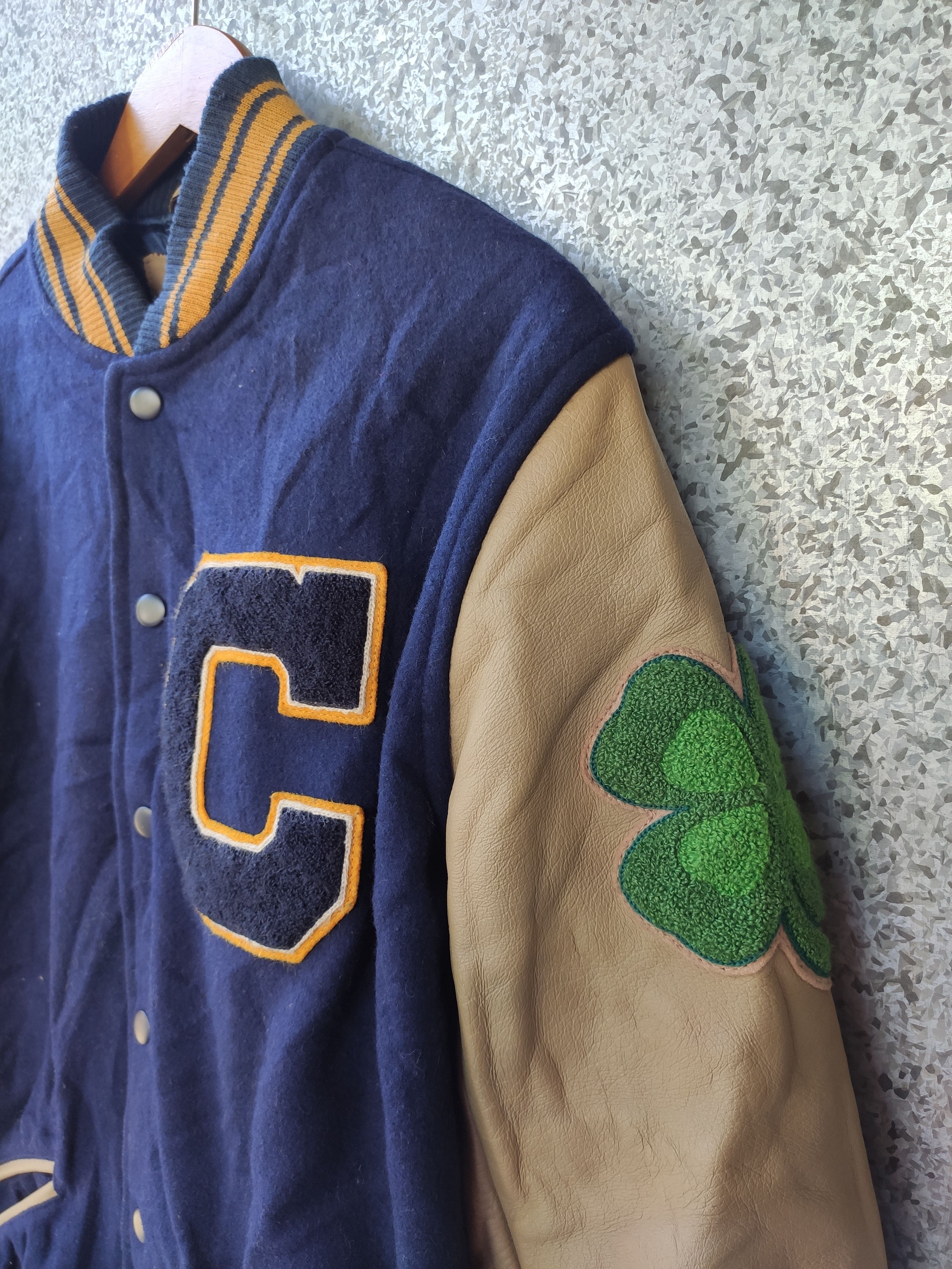 NBA Vintage 90s Clovers Varsity Jacket Boston Celtics Size US M / EU 48-50 / 2 - 5 Thumbnail