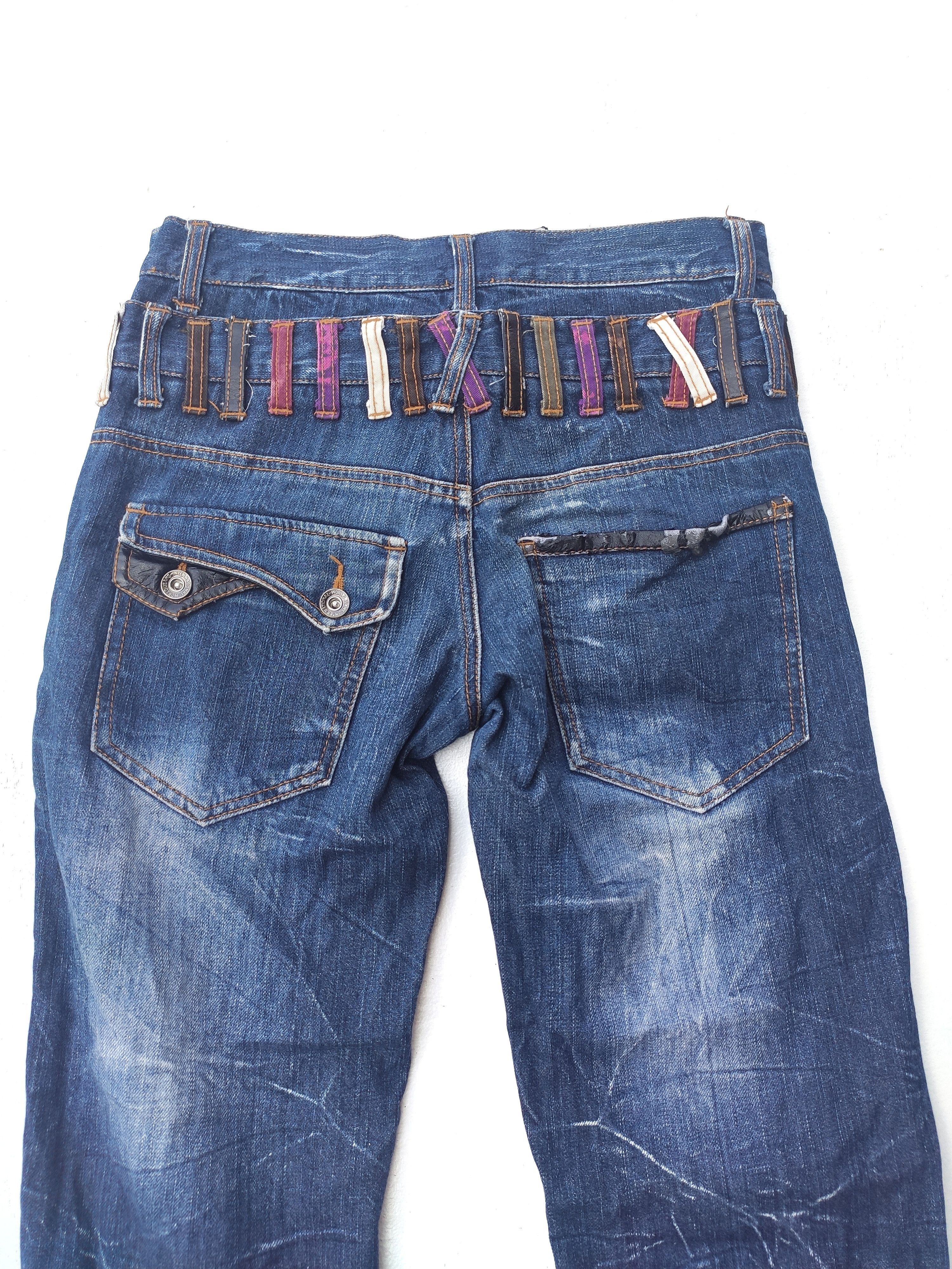 Japanese Brand 🔥 Nylaus Jeans Street wear Style Double Waist rare design Size US 30 / EU 46 - 5 Thumbnail