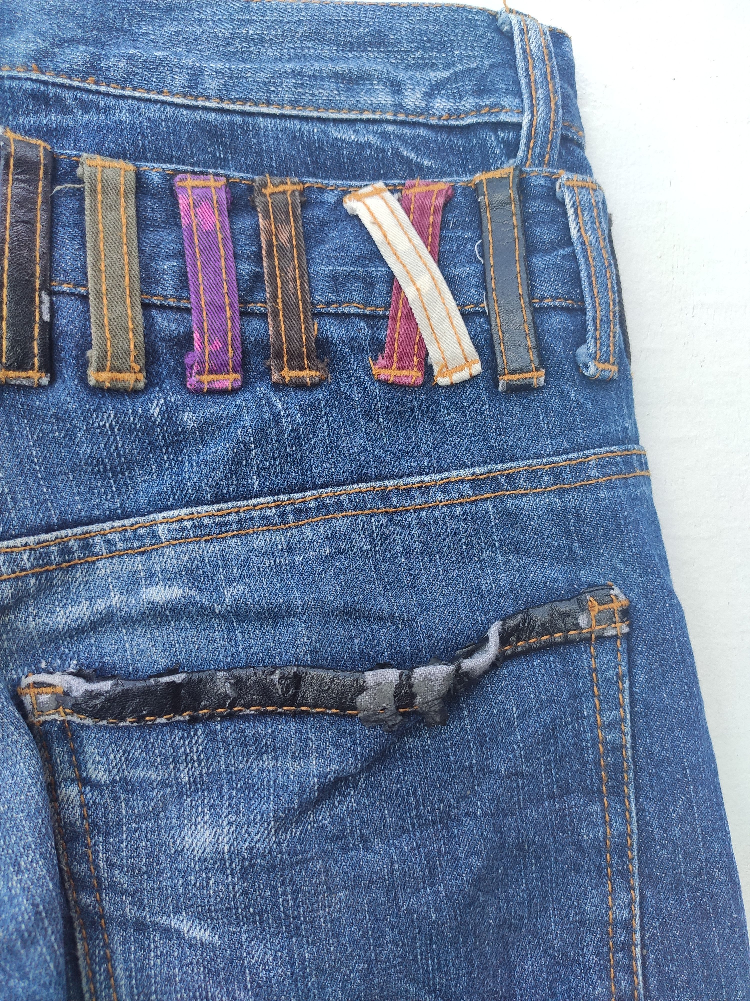 Beauty Beast 🔥 Nylaus Jeans Streetwear Style Double Waist rare design Size US 30 / EU 46 - 7 Thumbnail