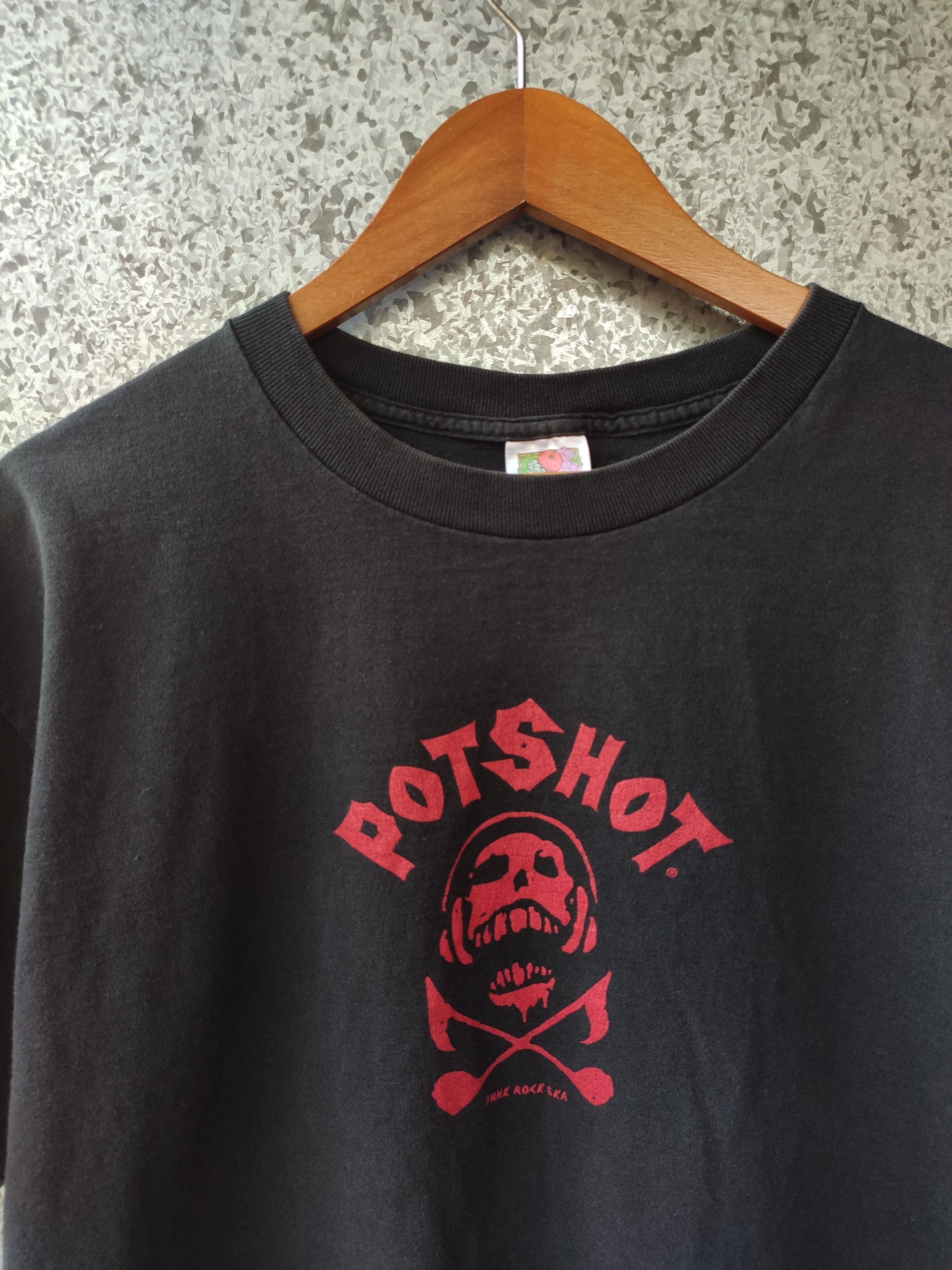 Band Tees 🔥 Vtg 90s Vintage PotShot t shirt Japan Ska Punk Rock tee Size US L / EU 52-54 / 3 - 2 Thumbnail