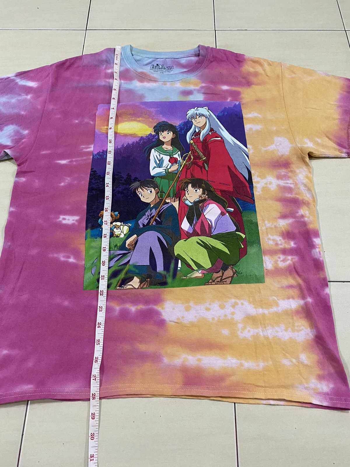 Cartoon Network Japanese Anime Inuyasha Tie Dye shirt Size US M / EU 48-50 / 2 - 6 Thumbnail